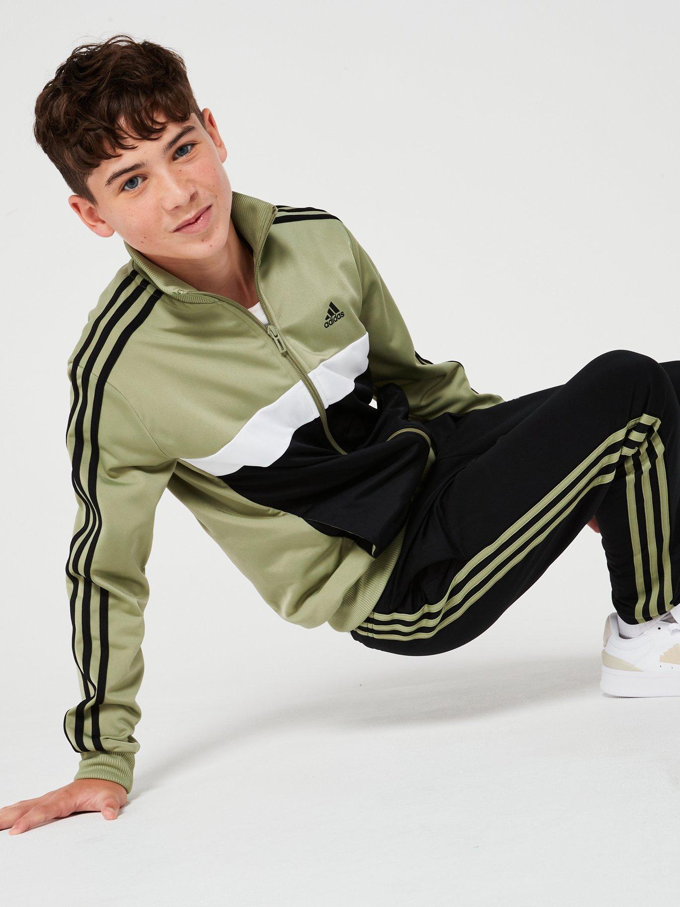 adidas-sportswear-junior-unisex-3-stripe-tiberio-tracksuit-blackgreendetail