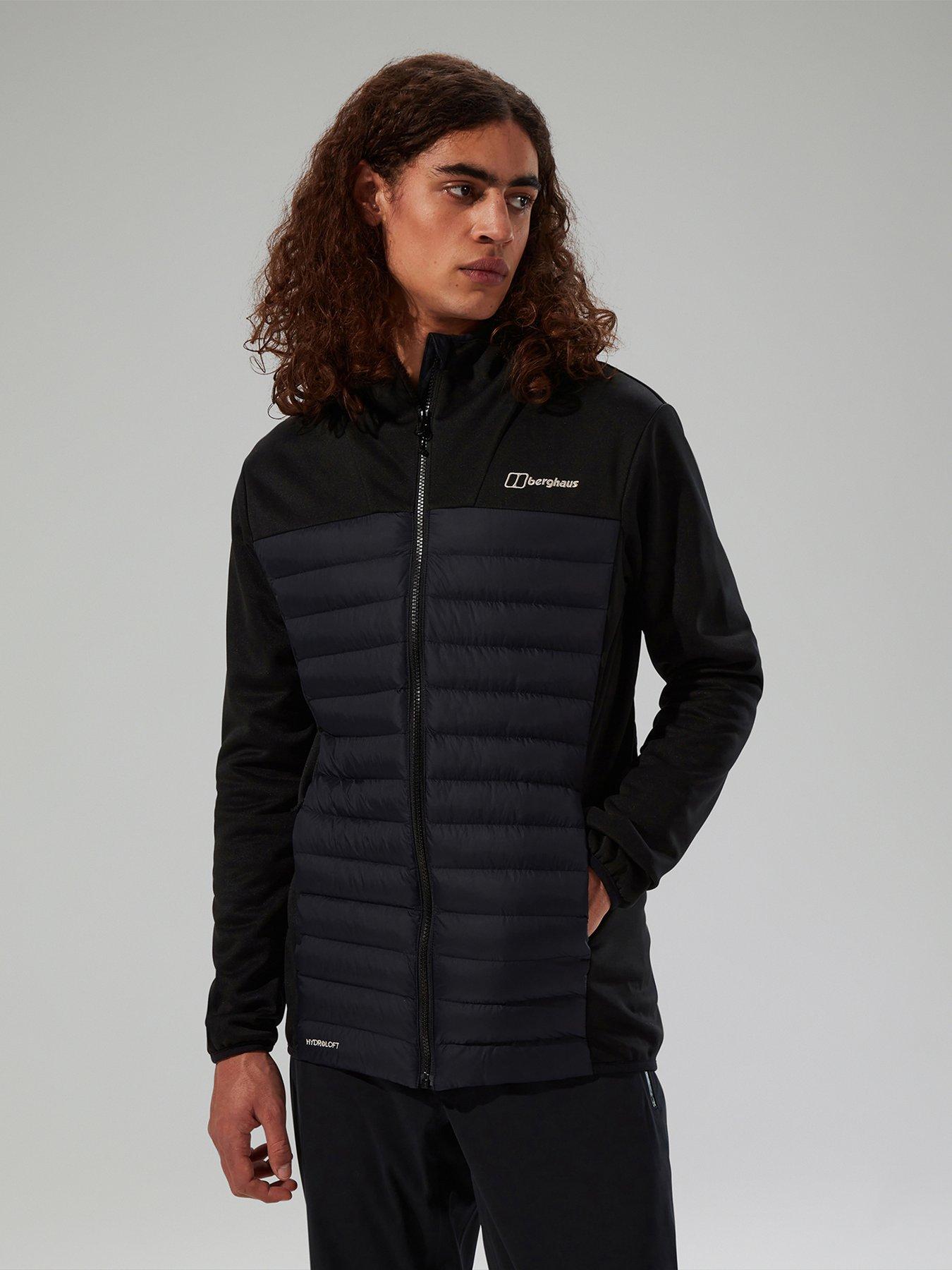 undefined Mens Vaskye Hooded Hybrid Jacket - Black