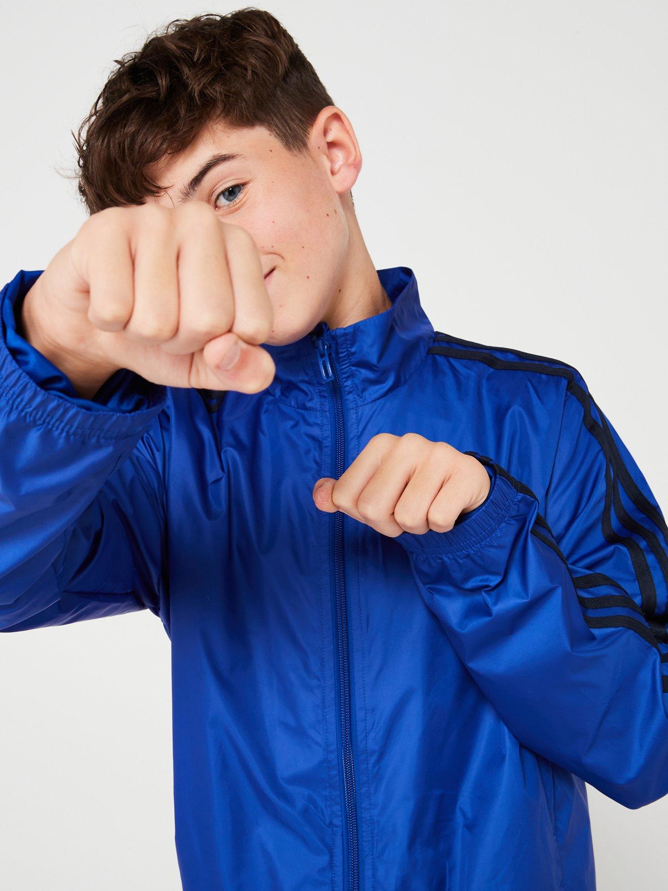 adidas-sportswear-junior-unisex-essentials-woven-tracksuit-bluedetail