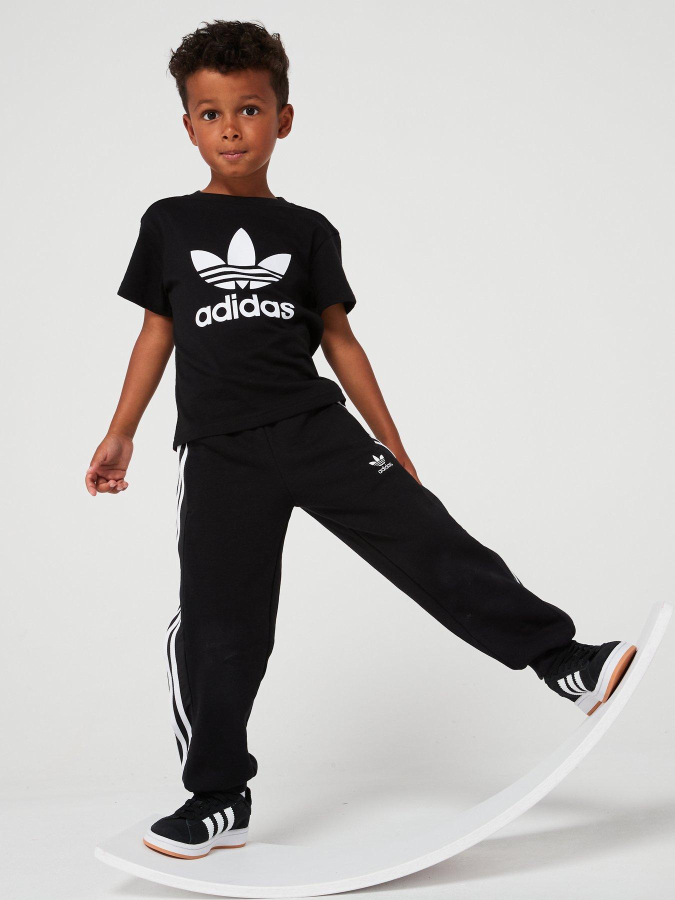 adidas-originals-unisex-kids-trefoil-tee-blackback