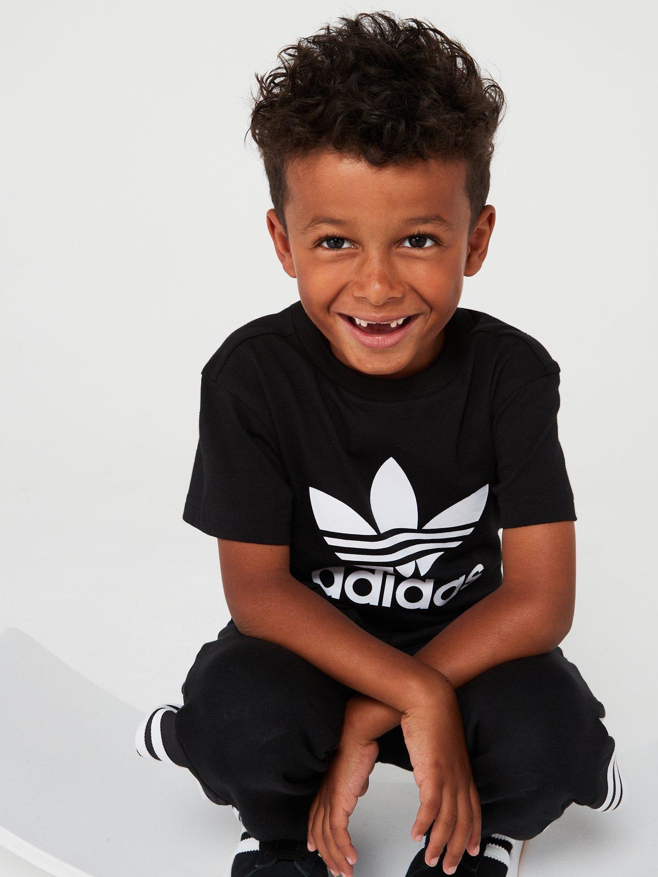 adidas-originals-unisex-kids-trefoil-tee-blackdetail