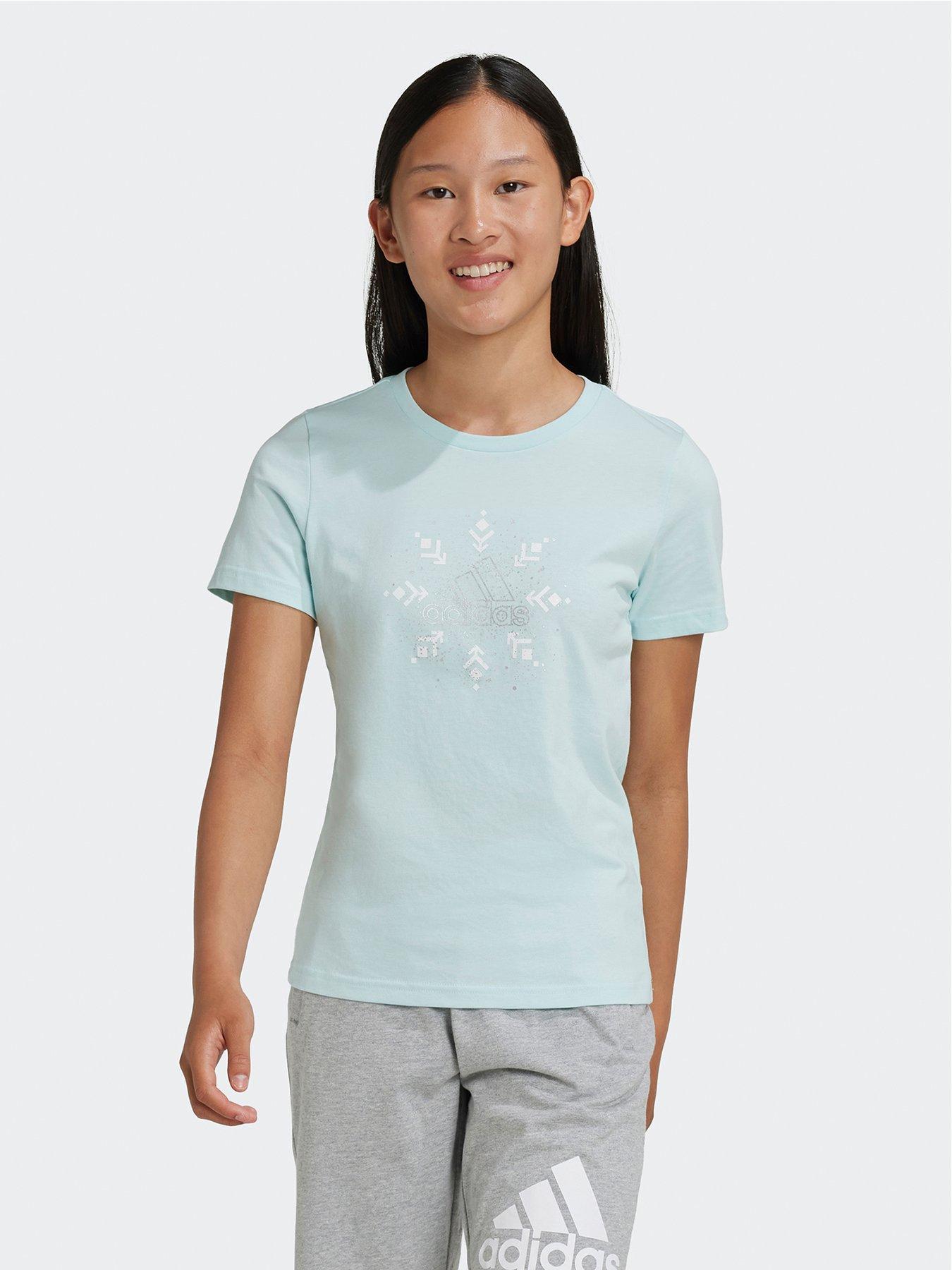 adidas-sportswear-older-girls-xpress-glam-tee-turquoise