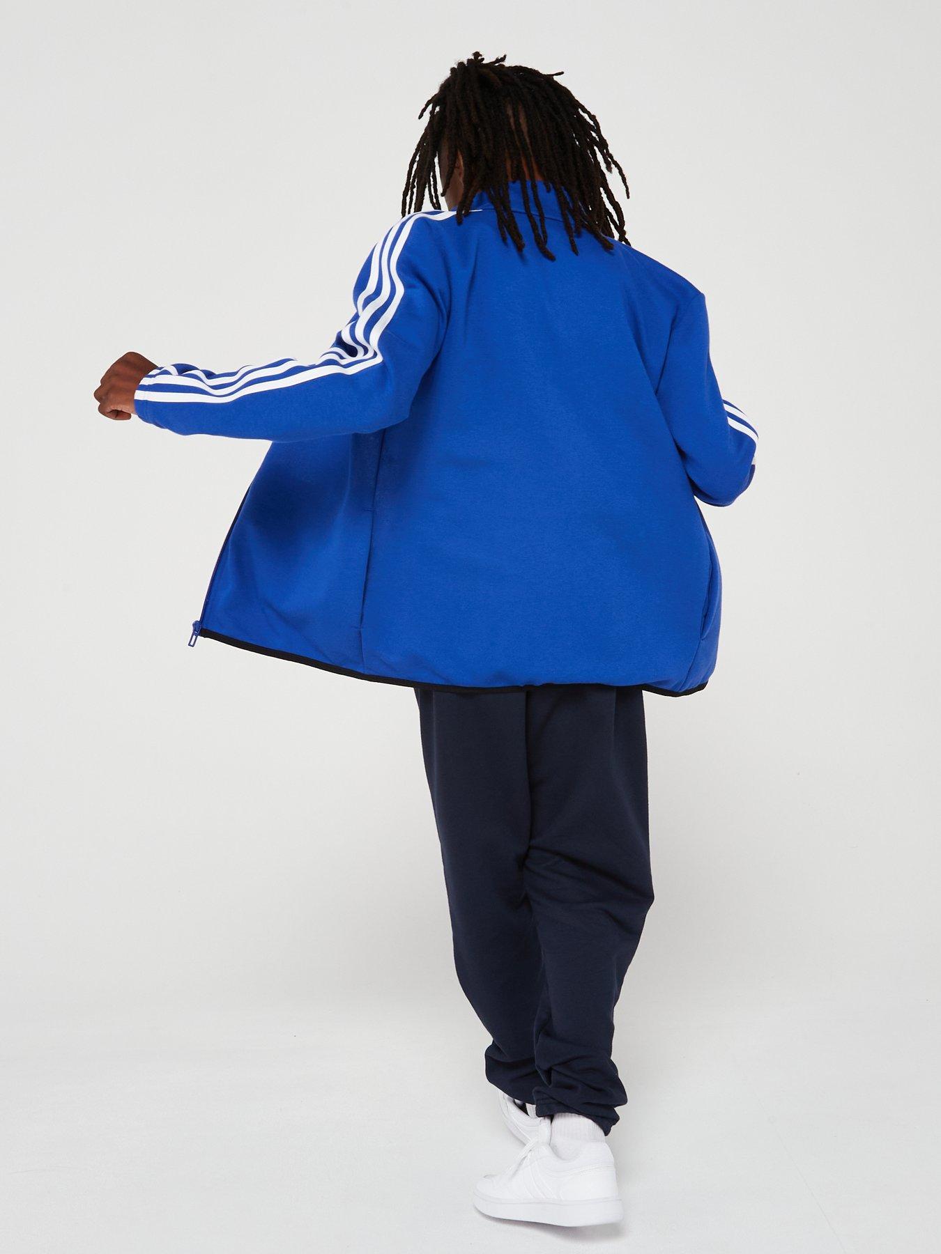 adidas-sportswear-junior-boys-essentials-tracksuit-bluestillFront