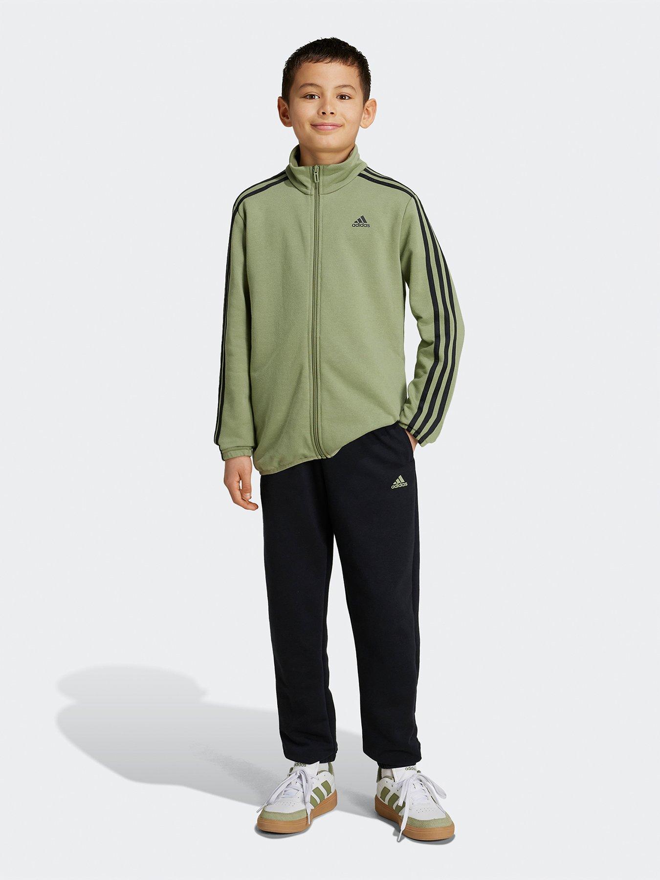 adidas-sportswear-junior-boys-essentials-tracksuit-blackgreen