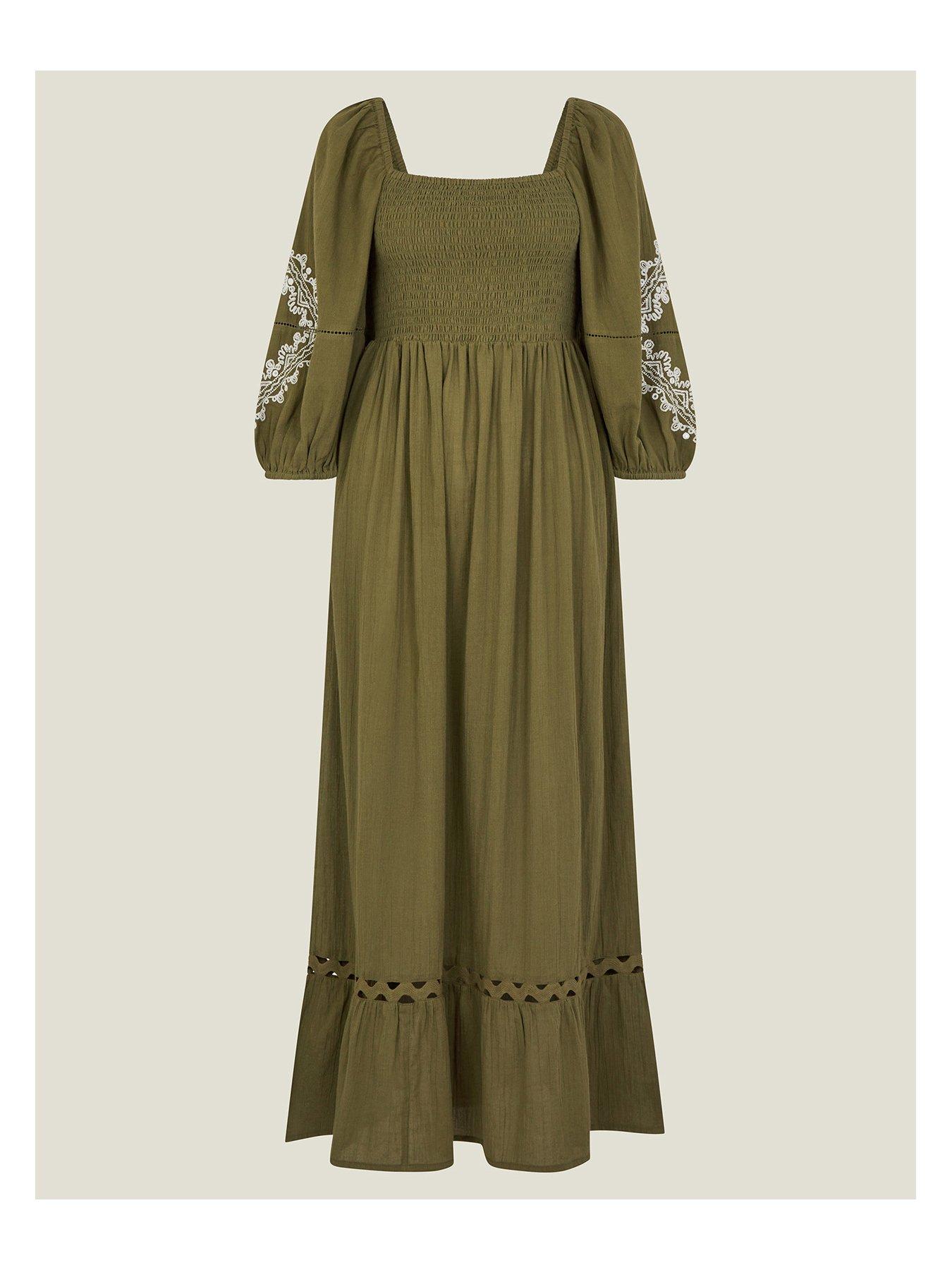 accessorize-puff-sleeve-maxi-dress-khakiback