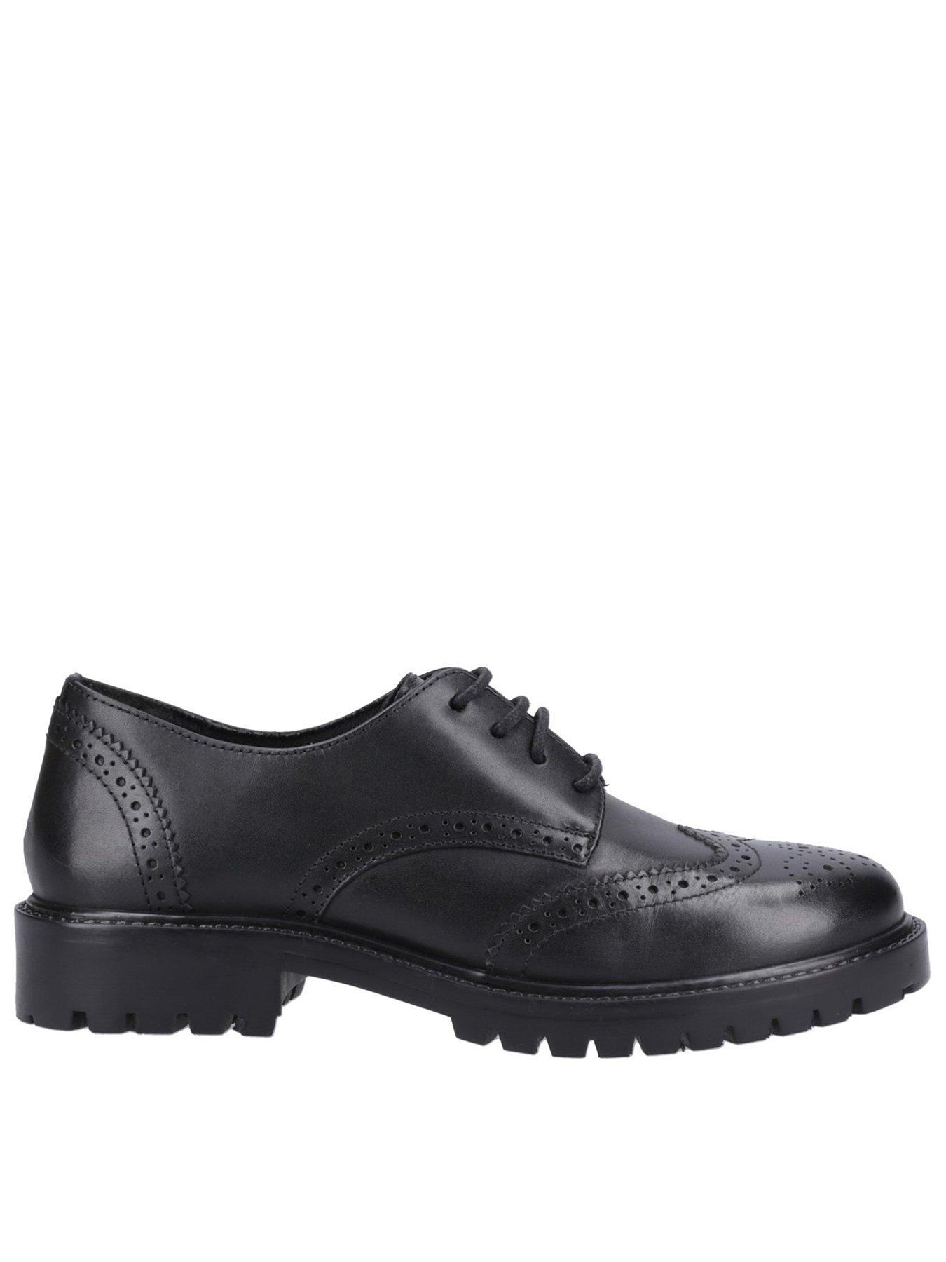 Hush Puppies Athena Snr School Shoe - Black