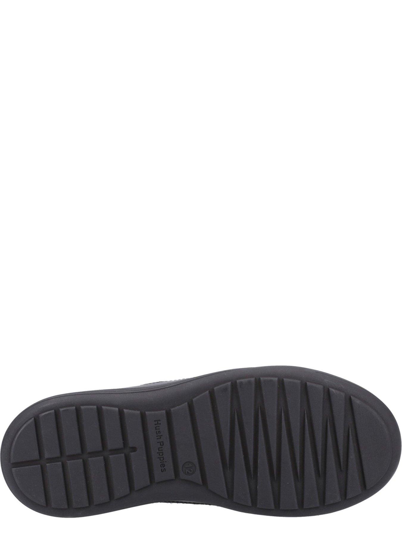 Image 4 of 4 of Hush Puppies Shane Snr School Shoe - Black