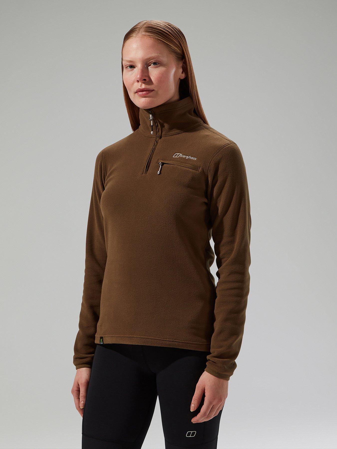 berghaus-womens-prism-20-micro-half-zip-brownoutfit