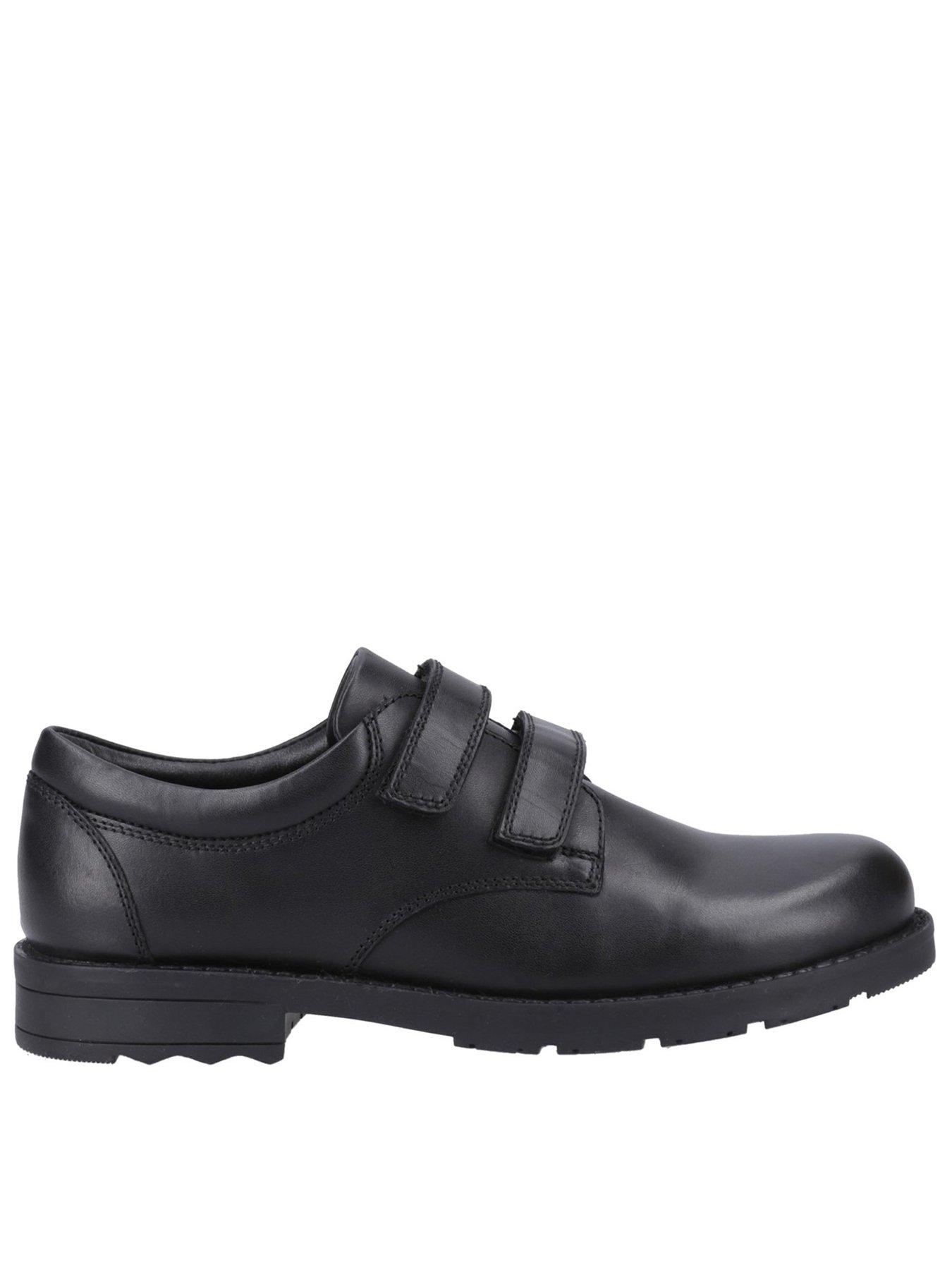 Image 1 of 4 of Hush Puppies Barry Jnr School Shoe - Black