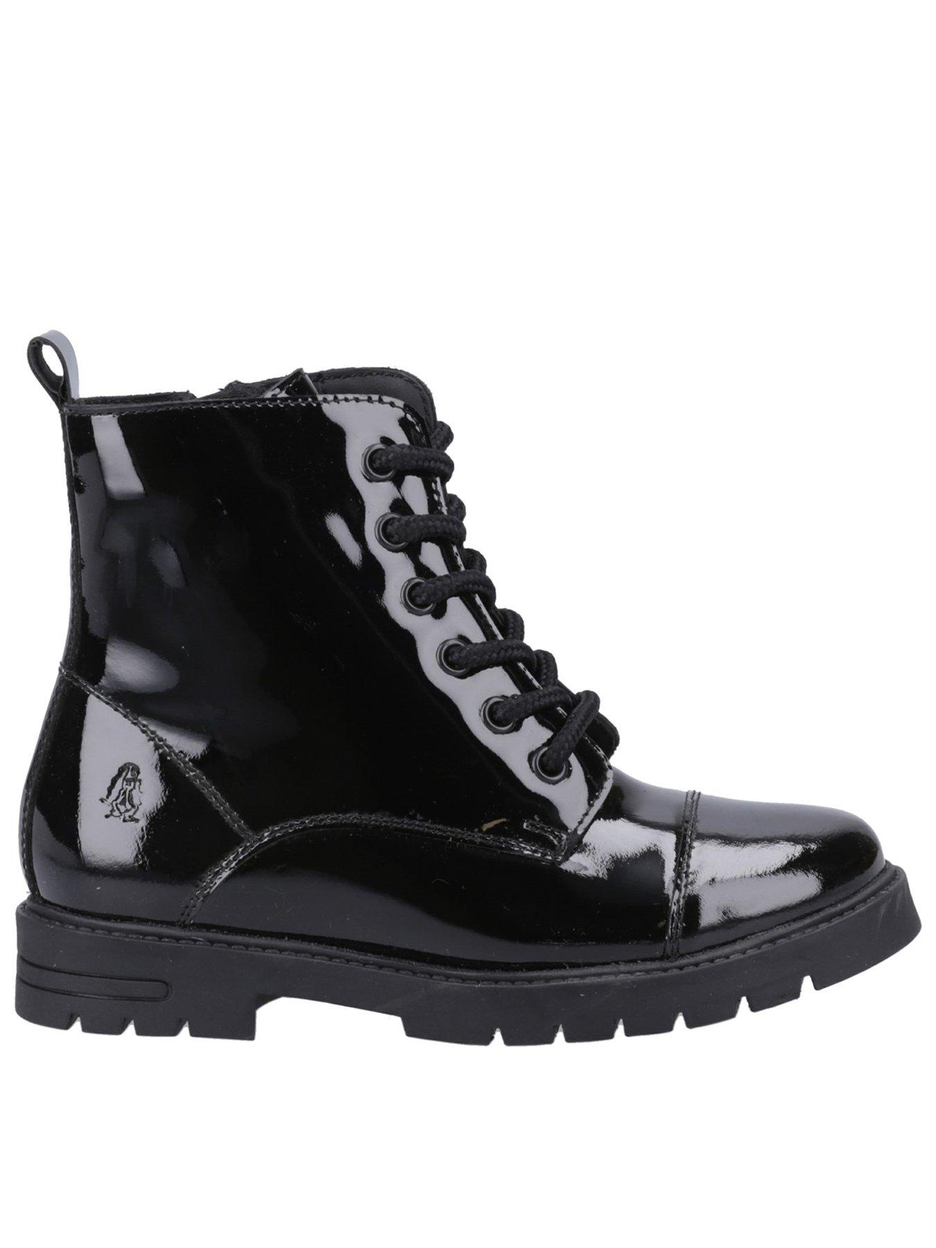 Image 1 of 4 of Hush Puppies Hush Puppies Lauren Snr Patent Lace Up Ankle Boot