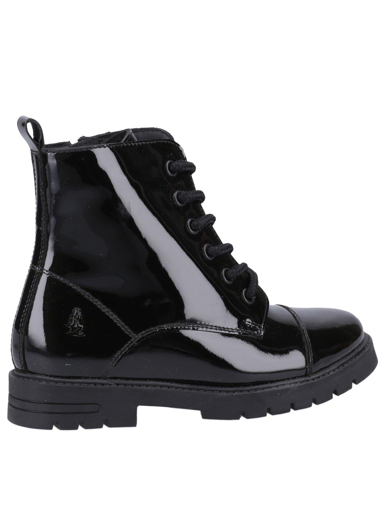 Image 3 of 4 of Hush Puppies Hush Puppies Lauren Snr Patent Lace Up Ankle Boot