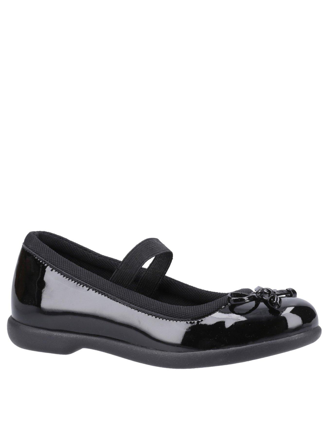 Image 2 of 4 of Hush Puppies Betty Patent Jnr School Shoe - Black