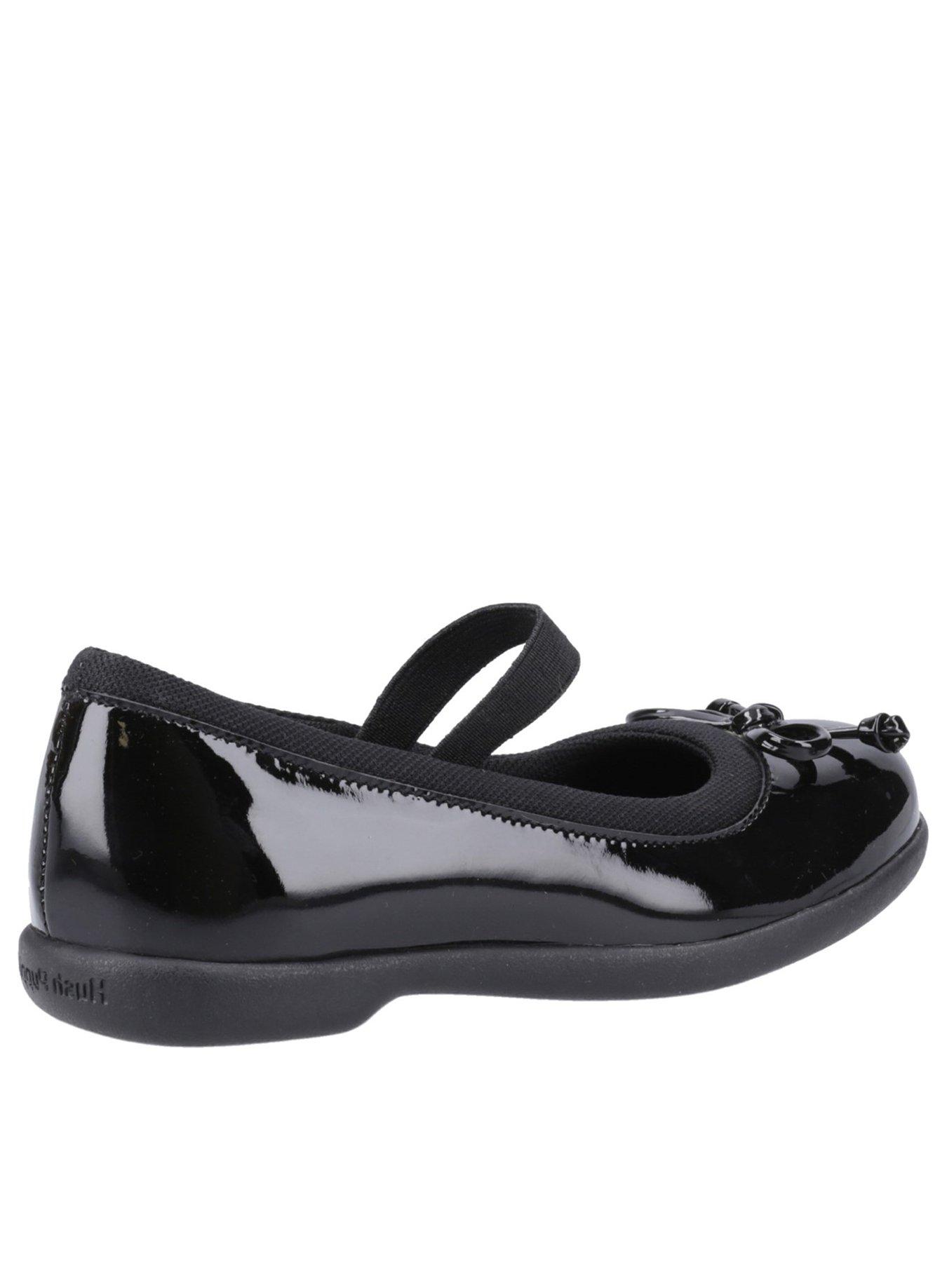Image 3 of 4 of Hush Puppies Betty Patent Jnr School Shoe - Black