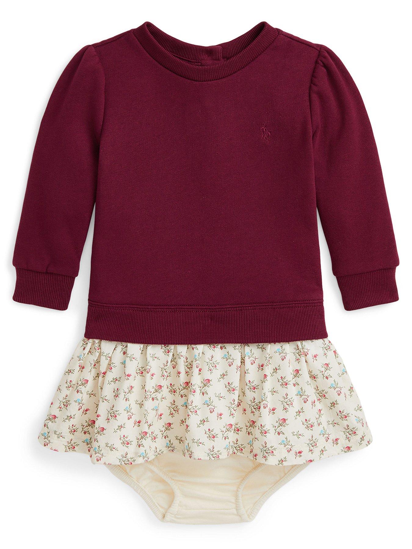 polo-ralph-lauren-baby-girls-print-hem-sweat-dress-red