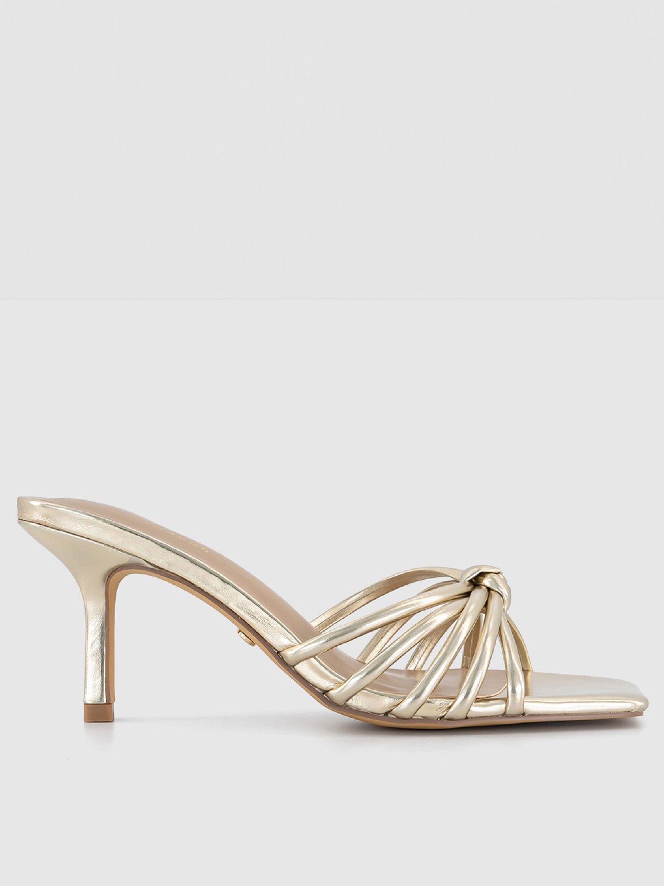 office-mitzy-knot-detail-heeled-mule-gold