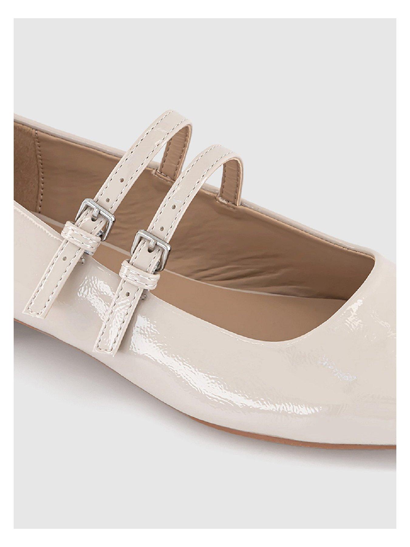 office-frances-two-strap-mary-jane-flat-shoe-creamoutfit