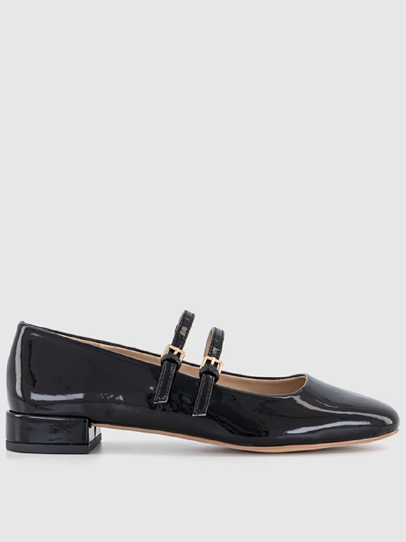 office-frances-two-strap-mary-jane-flat-shoe-black