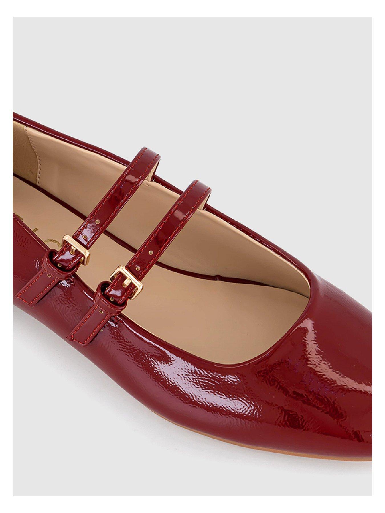 office-frances-two-strap-mary-jane-flat-shoe-redoutfit