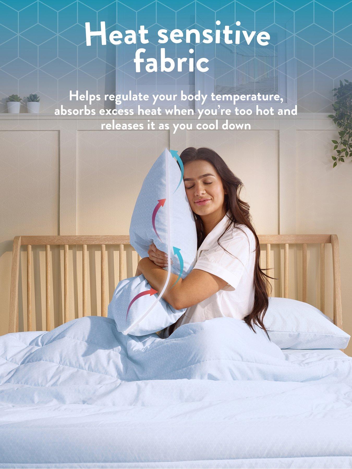 Image 2 of 7 of Slumberdown Cool Summer Coverless Comfort Pillowcase Pair - Blue