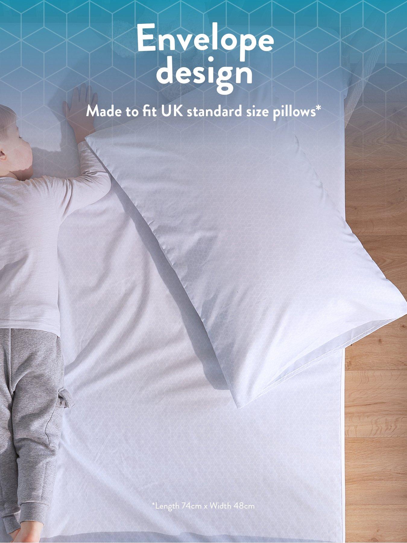 Image 5 of 7 of Slumberdown Cool Summer Coverless Comfort Pillowcase Pair - Blue