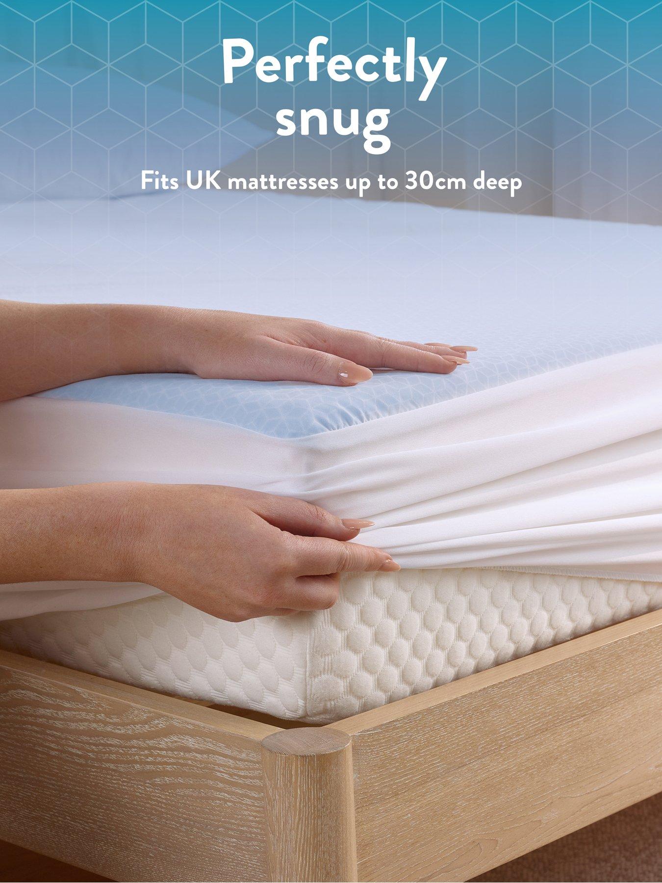 slumberdown-slumberdown-cool-summer-fitted-bedsheet-double--bluedetail