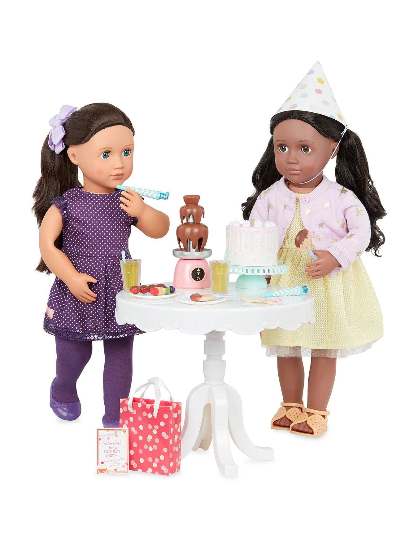 our-generation-party-time-46cm-doll-birthday-table-set