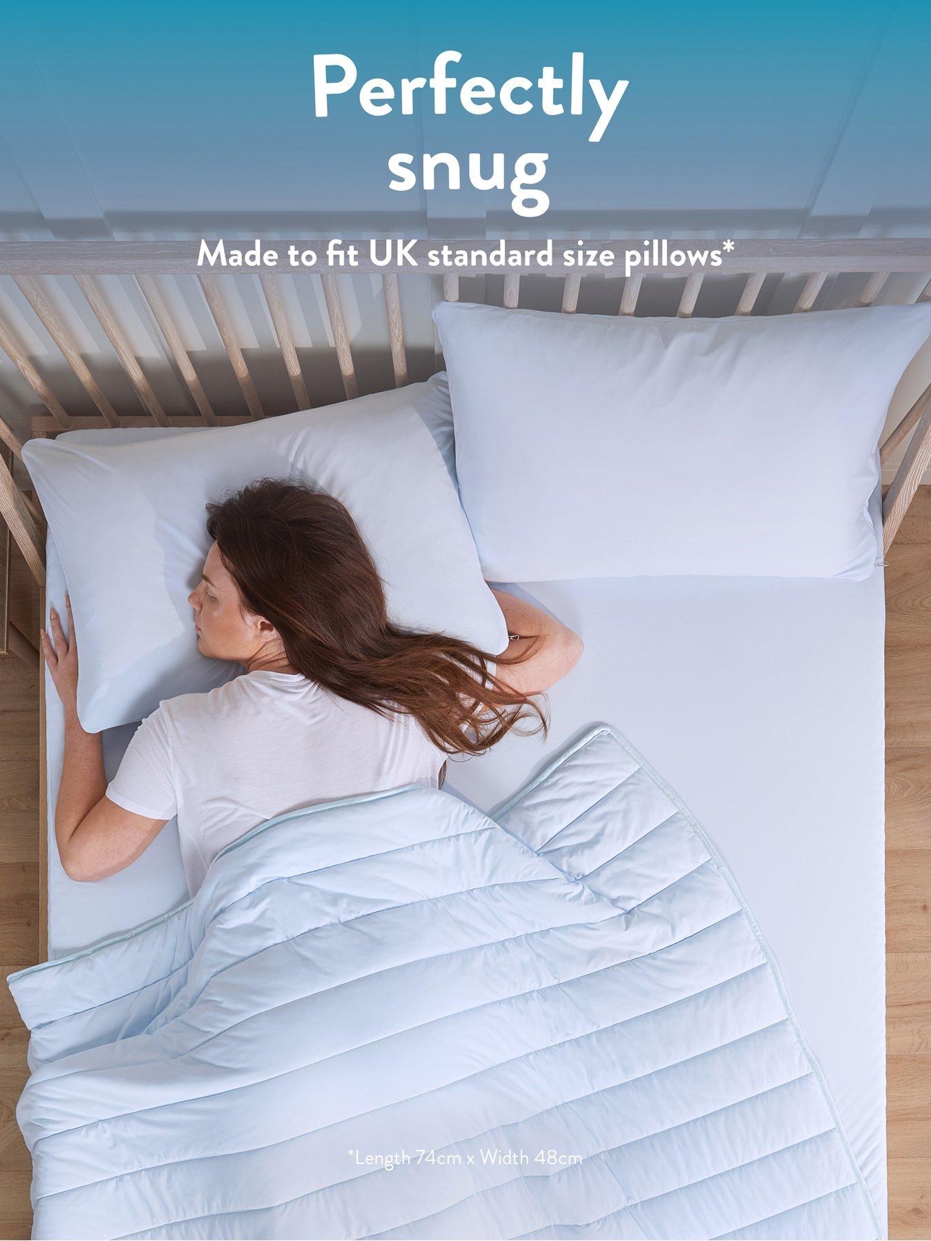 Image 5 of 7 of Slumberdown CoolSleep Ultra Cool Touch Summer Pillowcases &nbsp;Pack of 2 - Blue