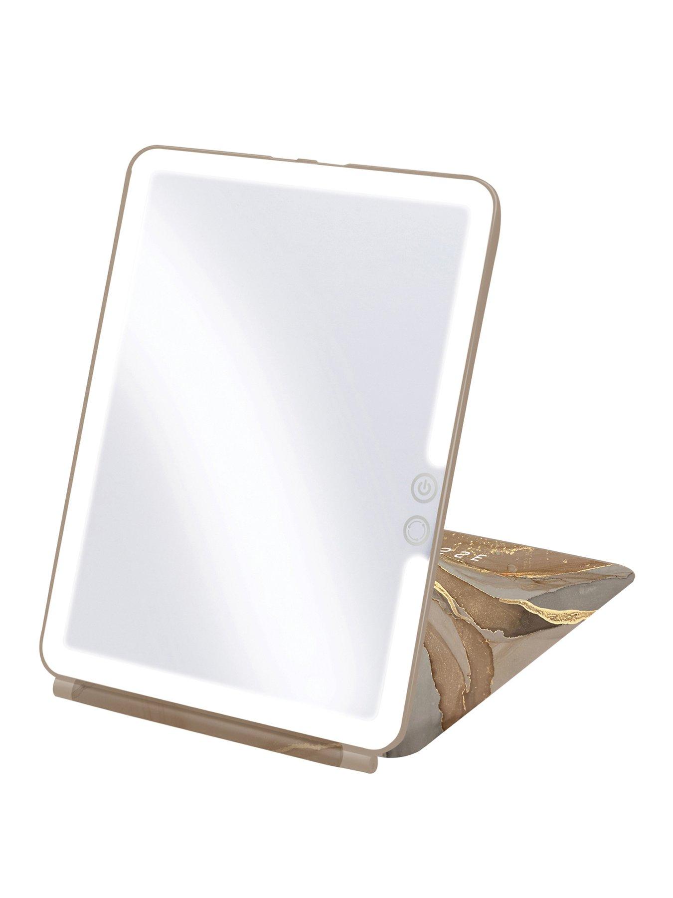 Sensse Glow Up LED Folding Mirror (Modern Marble)