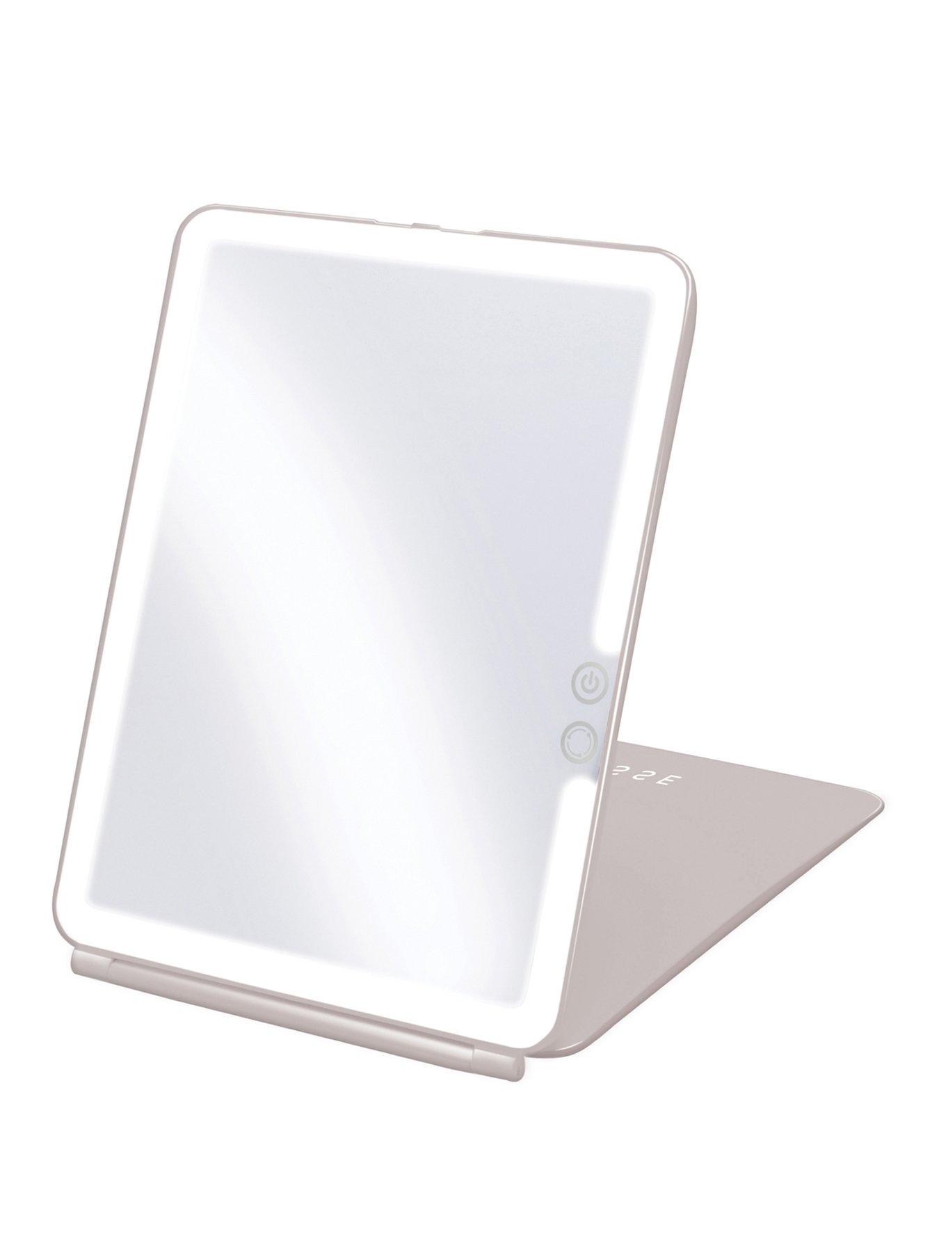 Image 1 of 6 of Sensse Glow Up LED Folding Mirror - Warm Grey