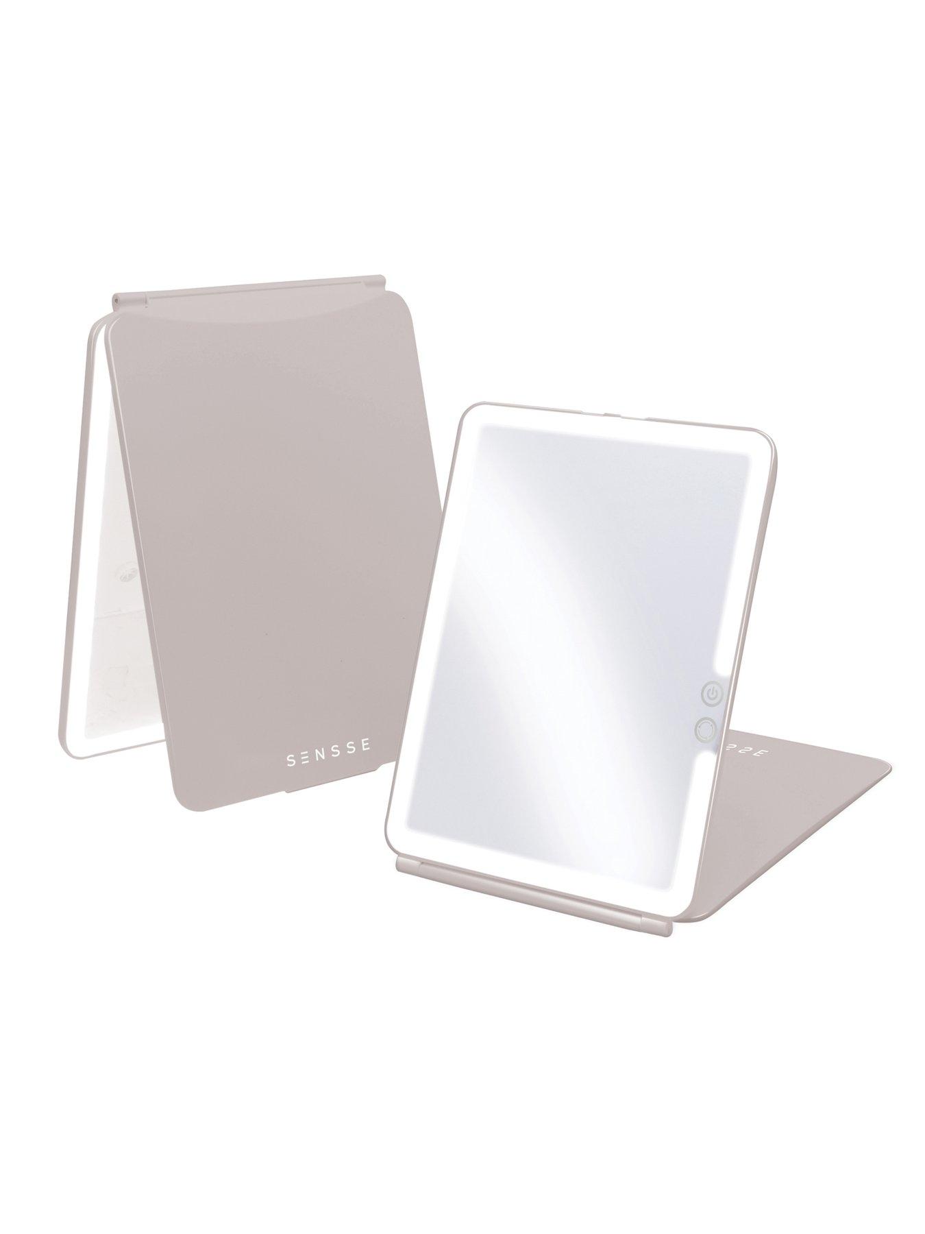 Image 5 of 6 of Sensse Glow Up LED Folding Mirror - Warm Grey