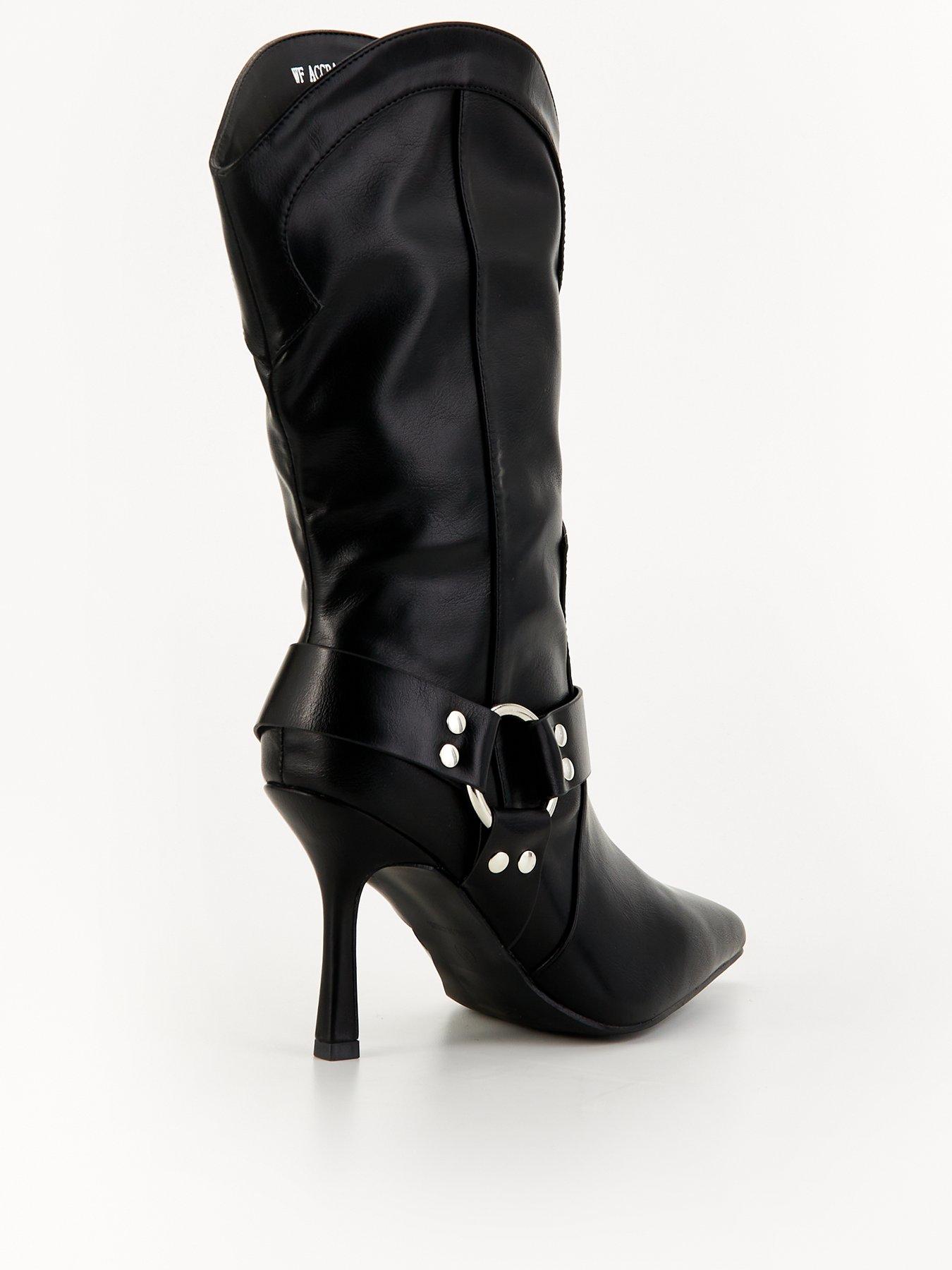 raid-wide-fit-accra-buckle-heel-boot-blackback