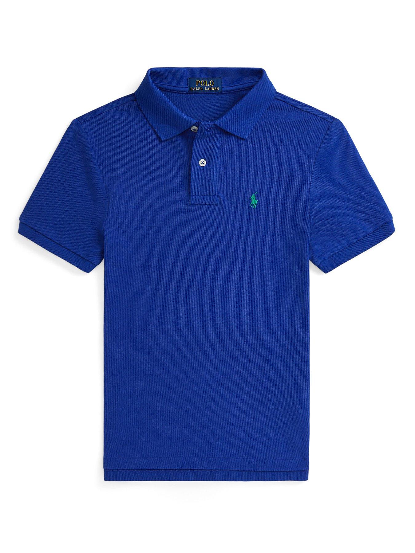 Polo Ralph Lauren Younger Boys Short Sleeve Polo Shirt Blue Very Ireland