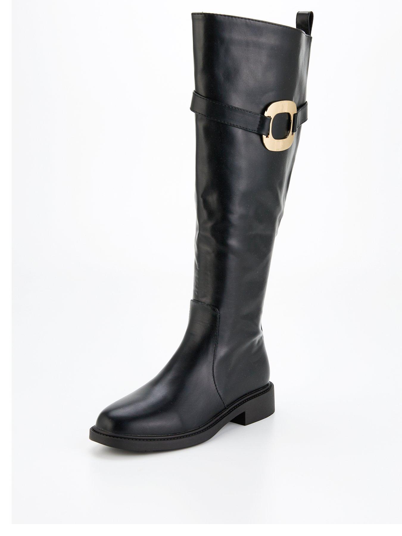 raid-pierre-knee-high-boots-blackstillFront