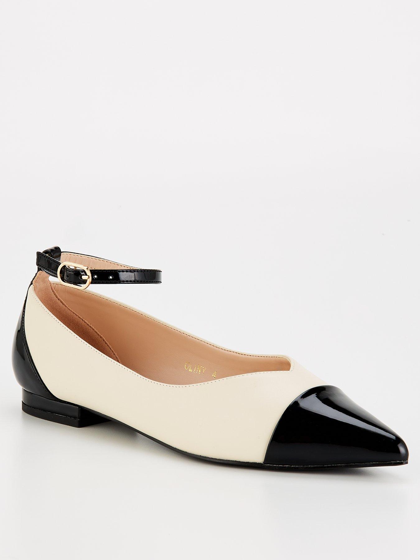 raid-oliny-pointed-toe-flat-shoe-off-whiteblackstillFront