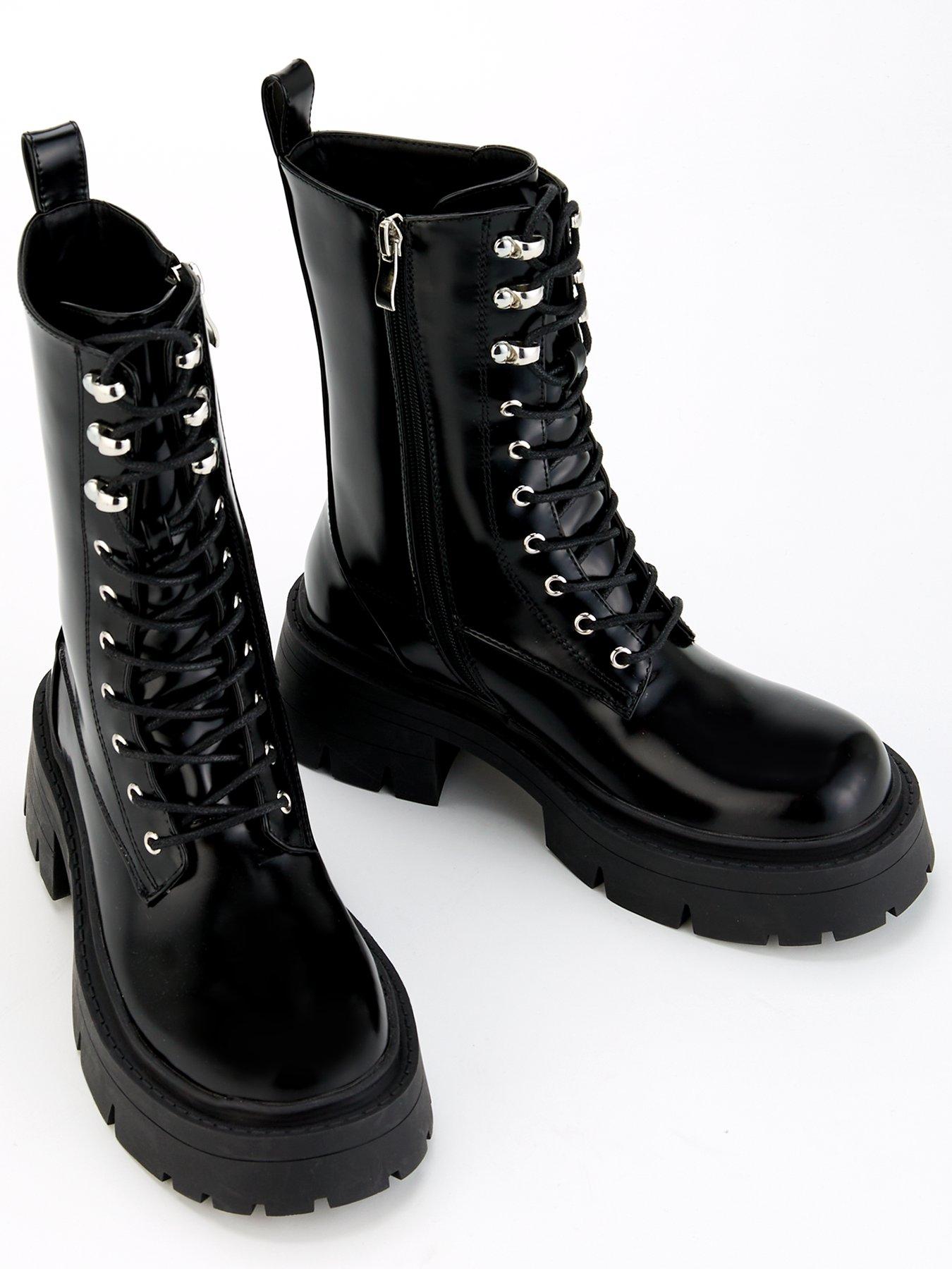 raid-mysaria-lace-up-boot-blackoutfit