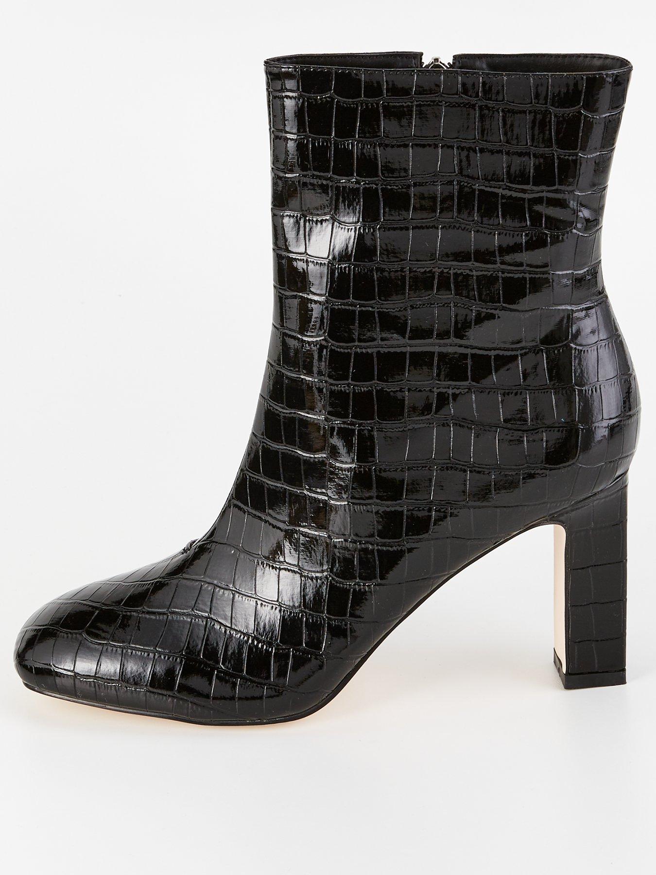 raid-marsell-croc-ankle-boot-black