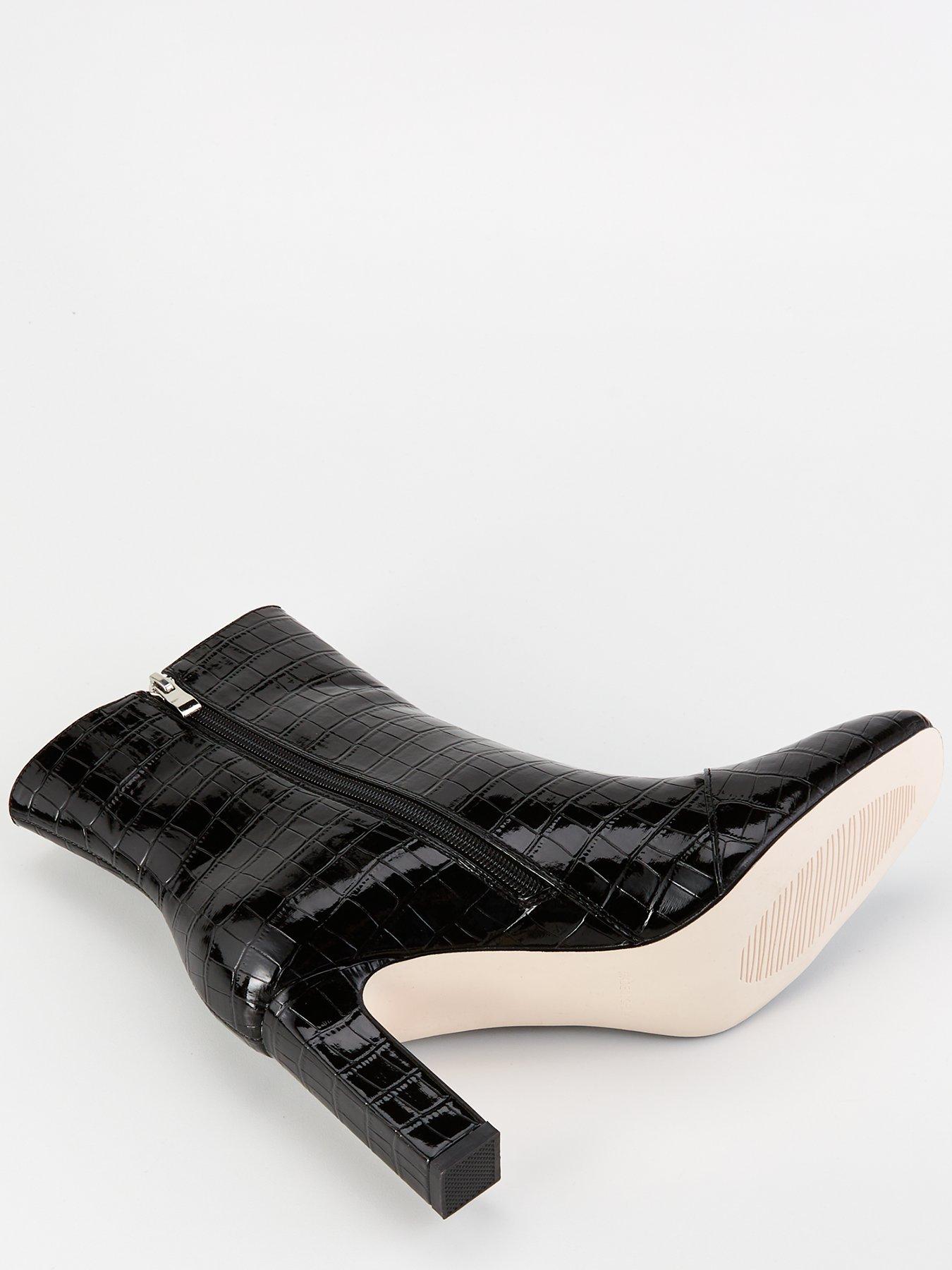 raid-marsell-croc-ankle-boot-blackdetail