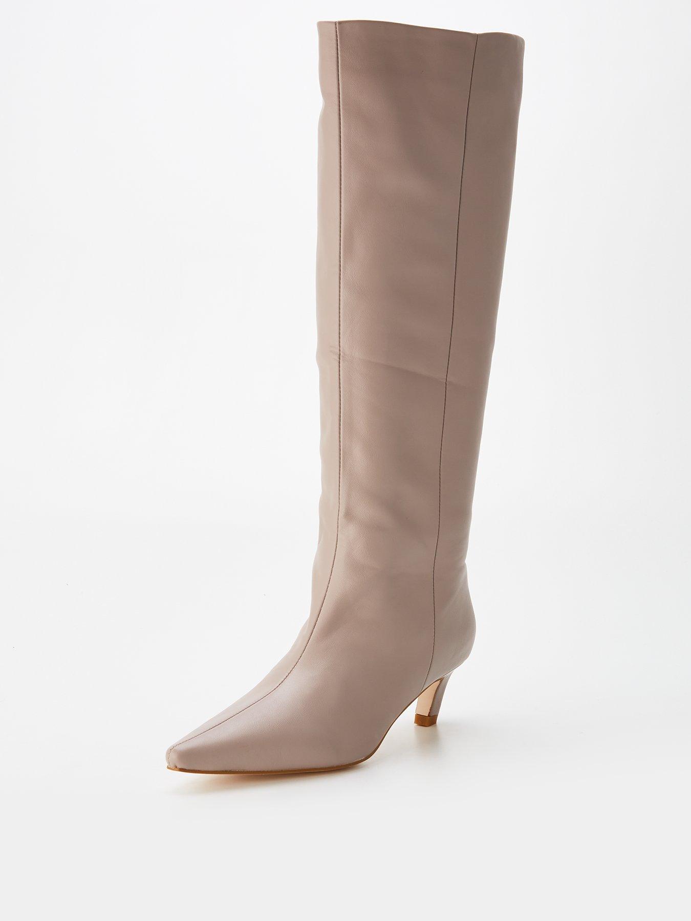 raid-flaura-knee-high-boot-taupe-greystillFront