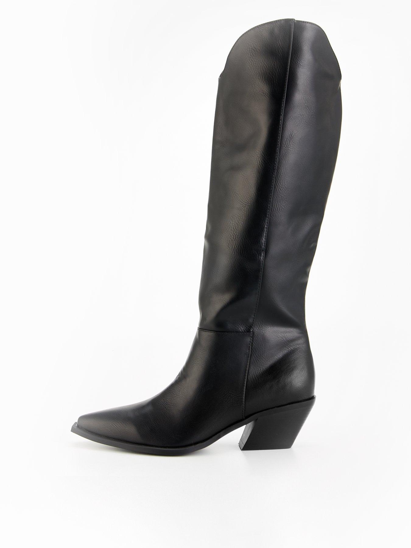 raid-preeta-knee-high-western-boot-black