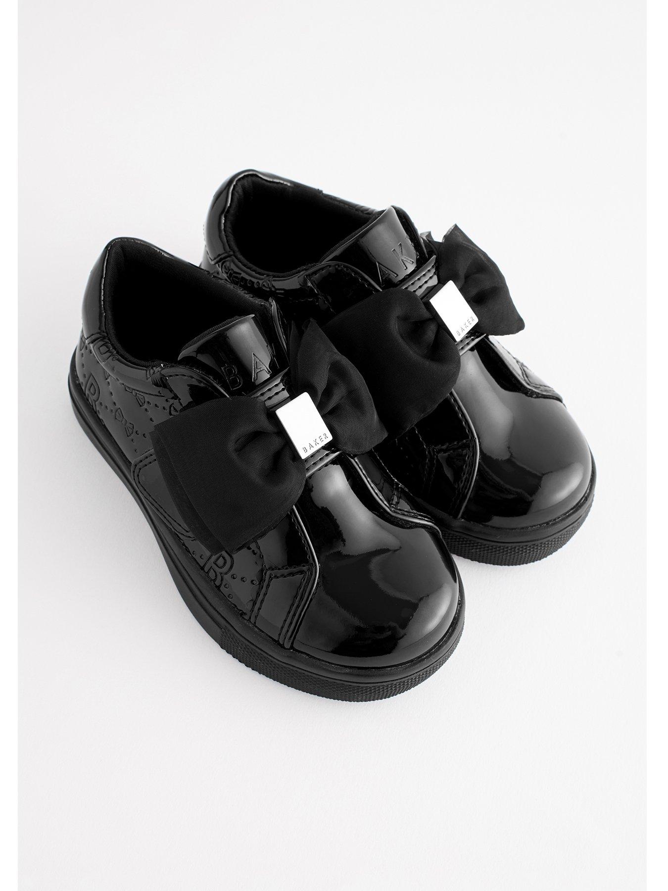 Ted Baker Girls Patent Bow School Loafer Black Very Ireland