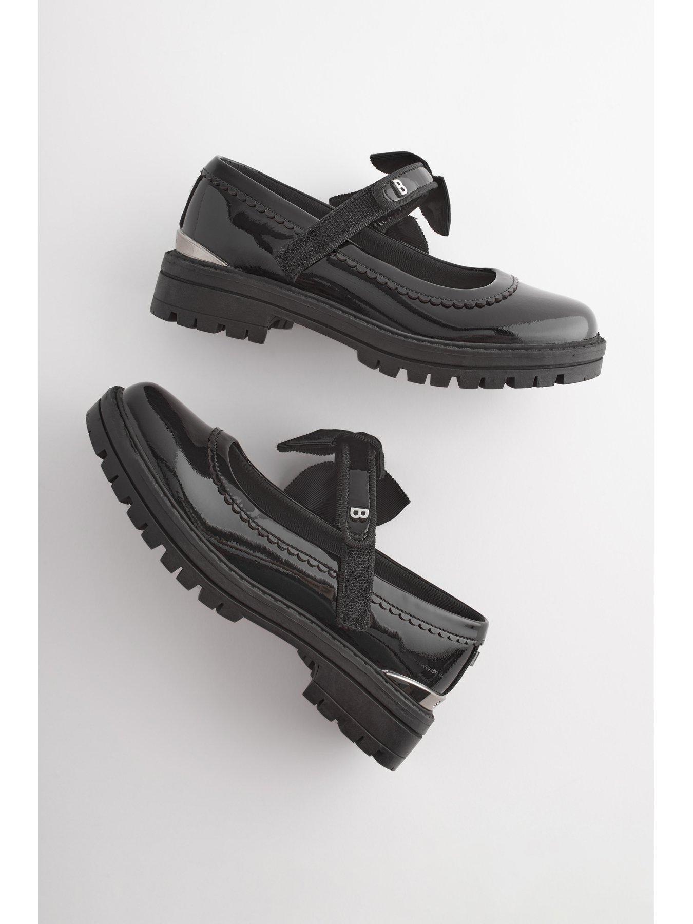 Image 3 of 5 of Ted Baker Girls Bow Chunky Mary Jane School Shoe - Black