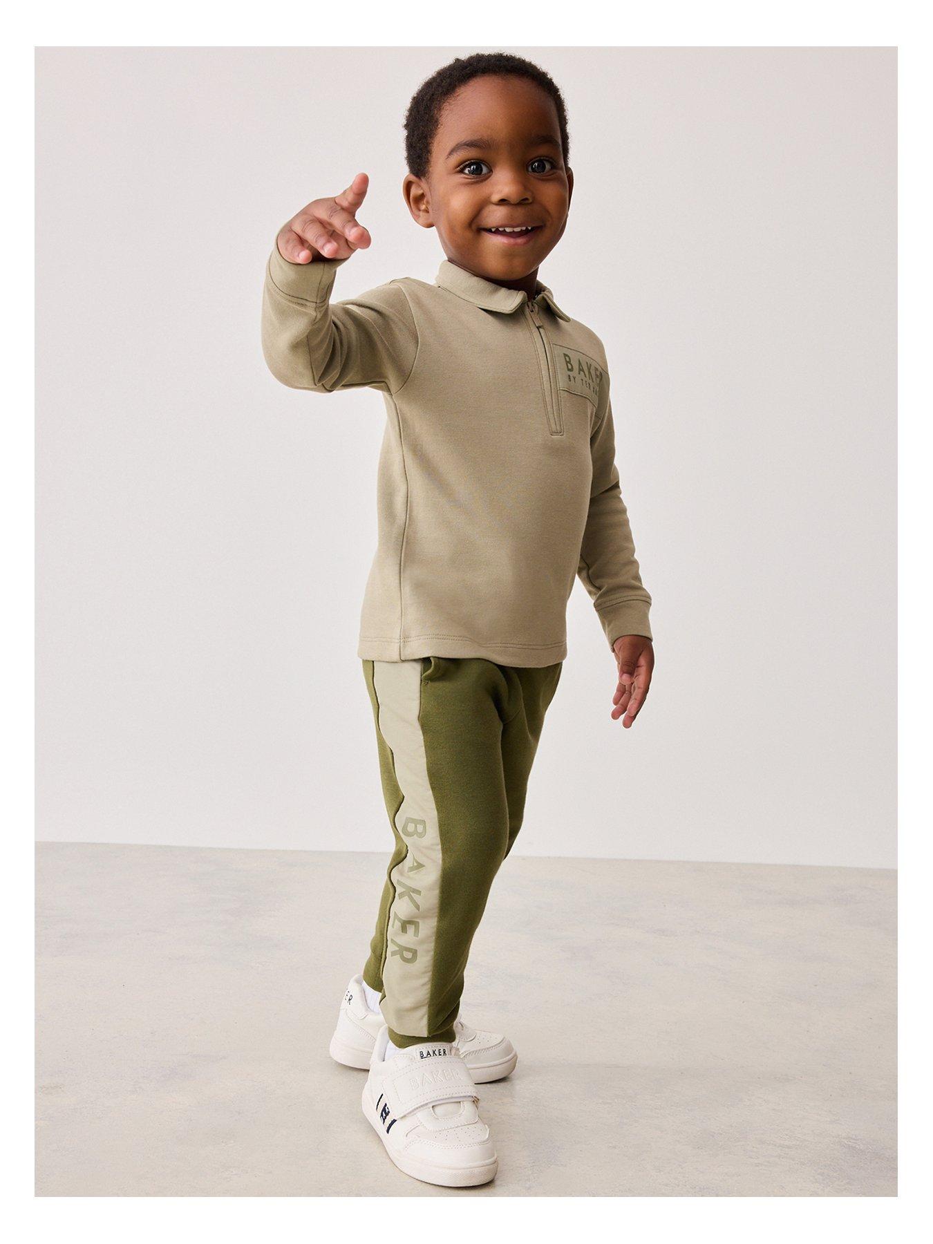 ted-baker-boys-khaki-polo-and-trouser-set