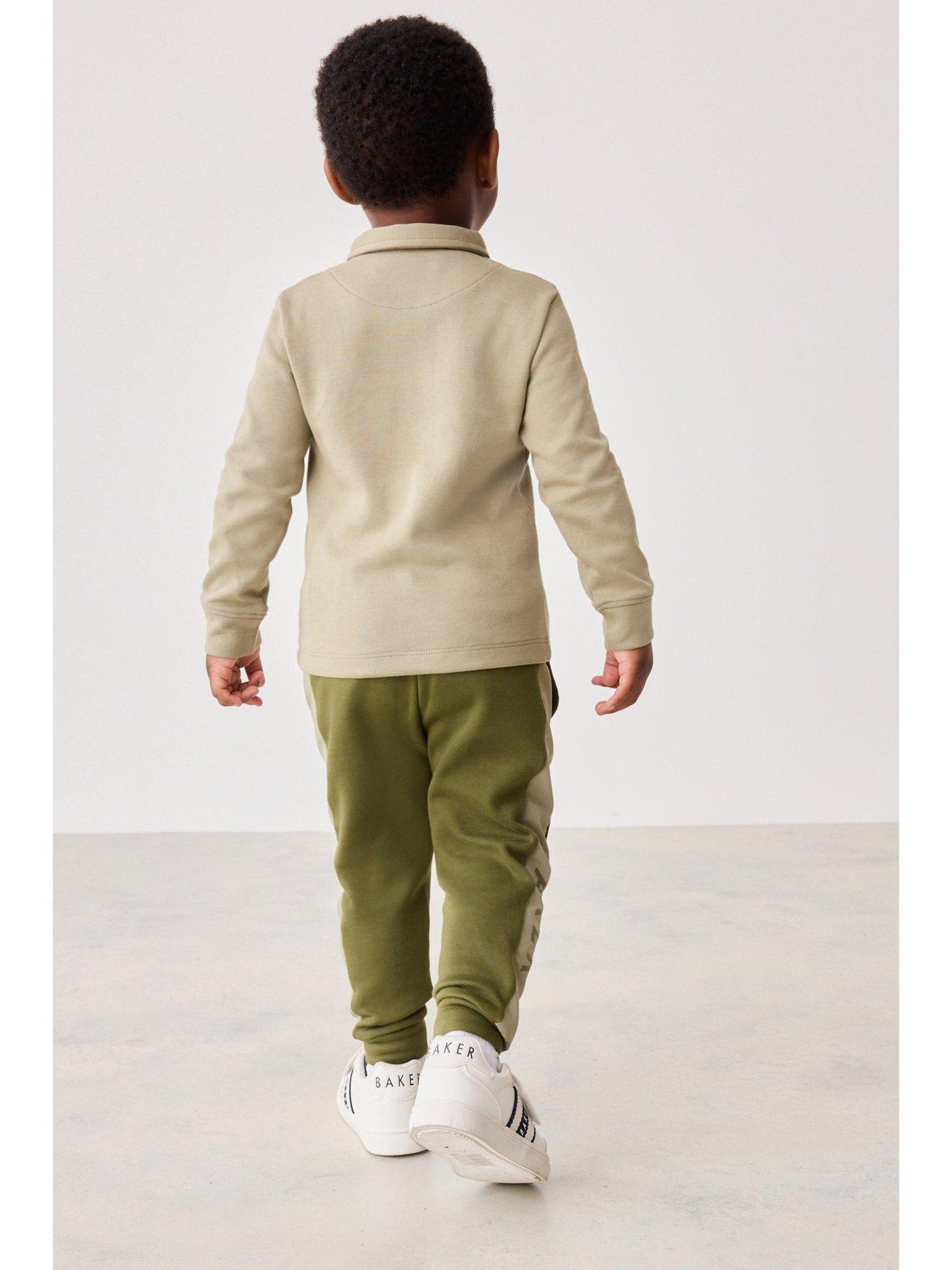 ted-baker-boys-khaki-polo-and-trouser-setstillFront