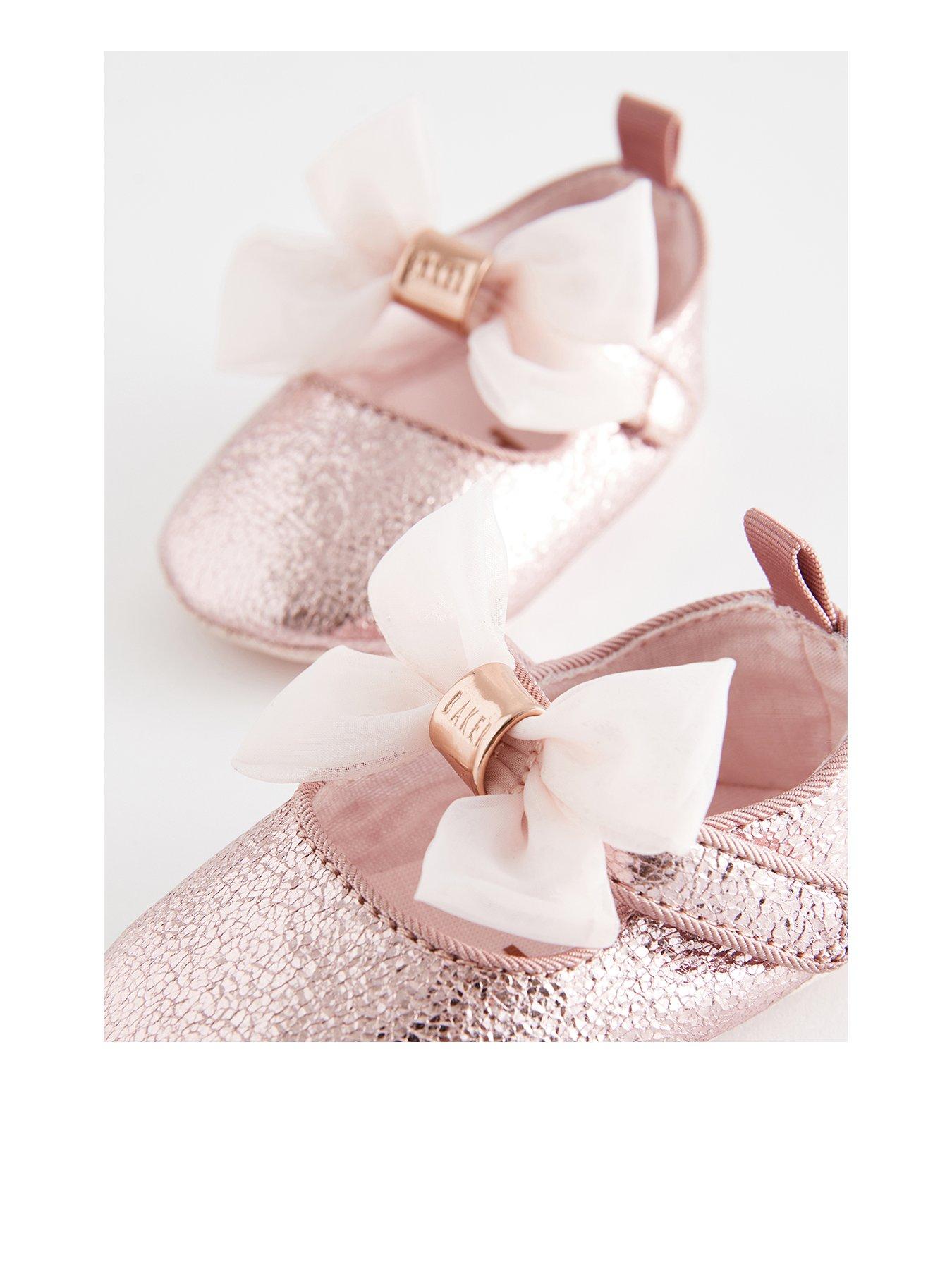 ted-baker-baby-girls-pink-glitter-bow-mary-jane-shoefront