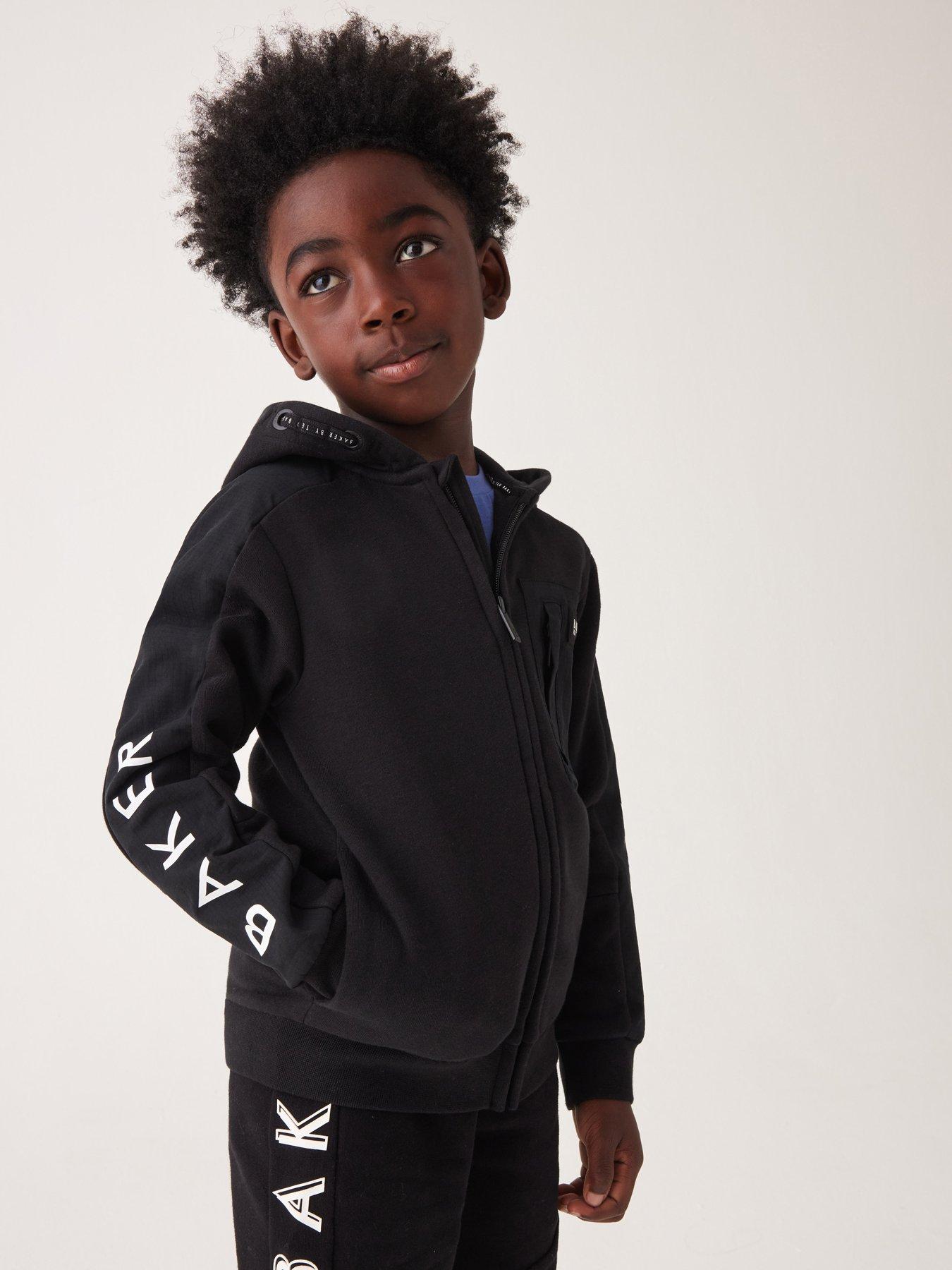 ted-baker-baker-by-ted-baker-older-boys-panel-zip-through-hoodie-blackback