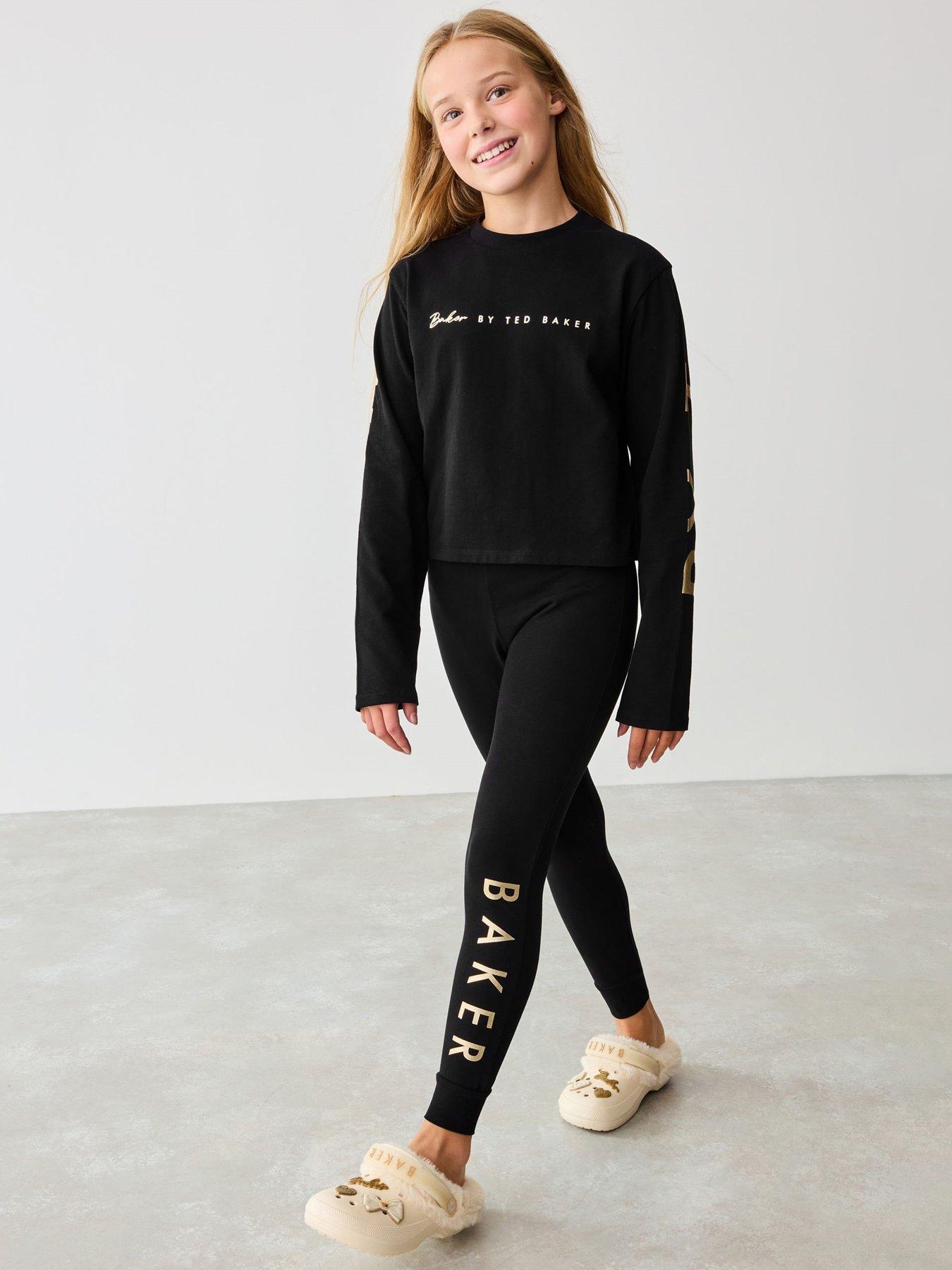 ted-baker-girls-logo-back-print-pj-set-black