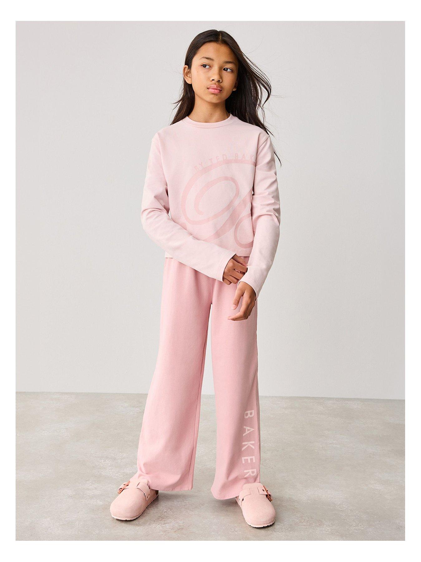 ted-baker-girls-logo-wide-leg-jersey-pj-set-pink