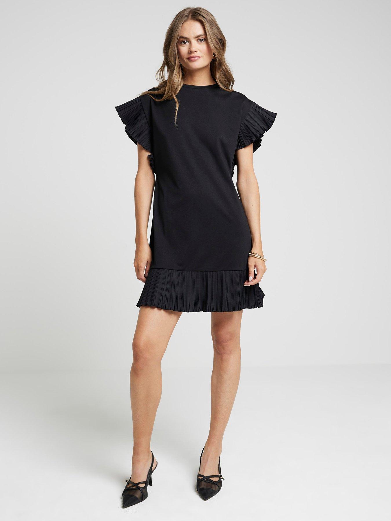 river-island-frilled-sleeve-t-shirt-dress-blackback