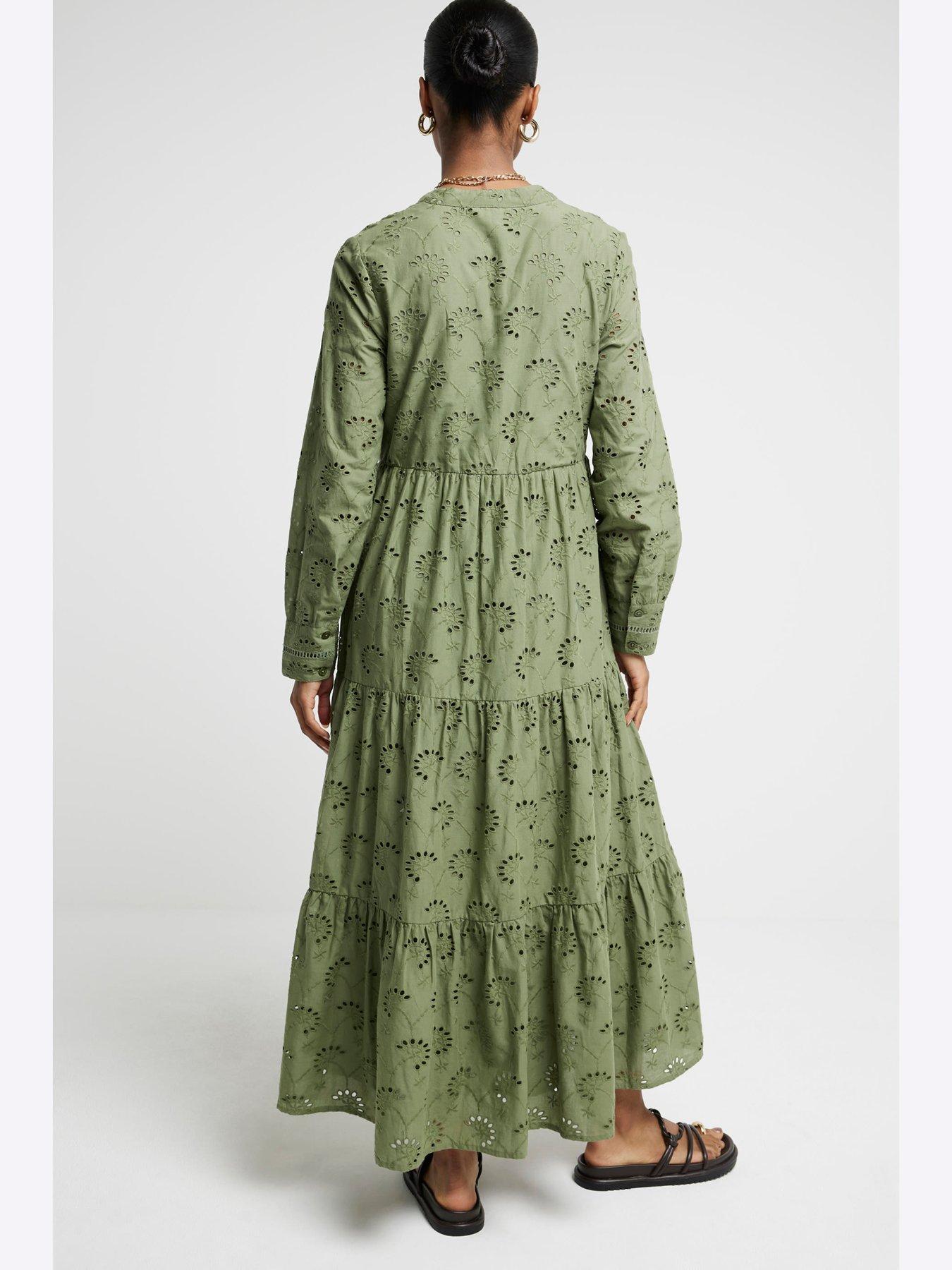 river-island-broderie-shirt-midi-dress-khakistillFront