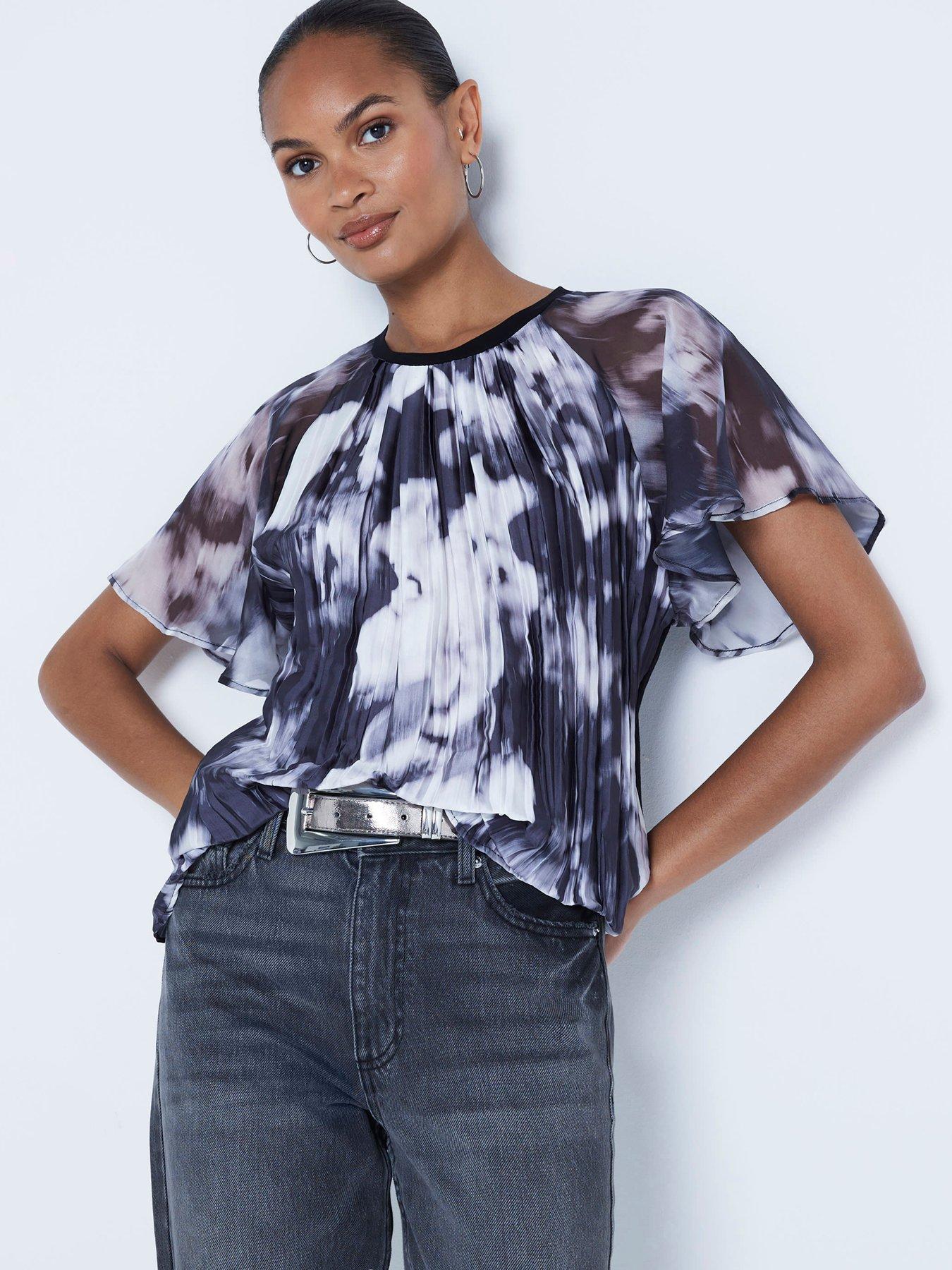 river-island-crinkle-hybrid-top-black